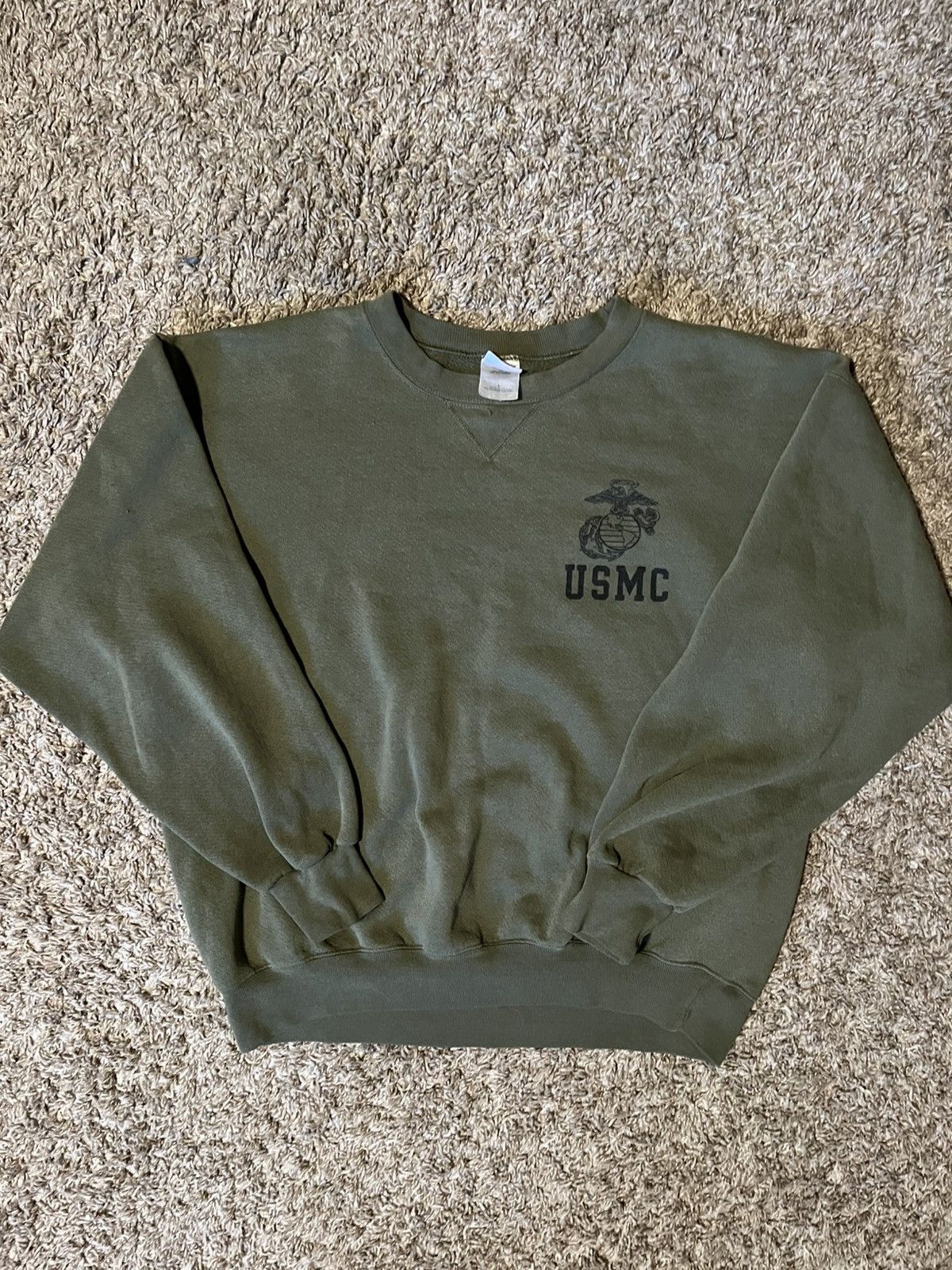 Soffe × Vintage Vintage USMC Marine Crewneck Size US L / EU 52-54 / 3 - 2 Thumbnail