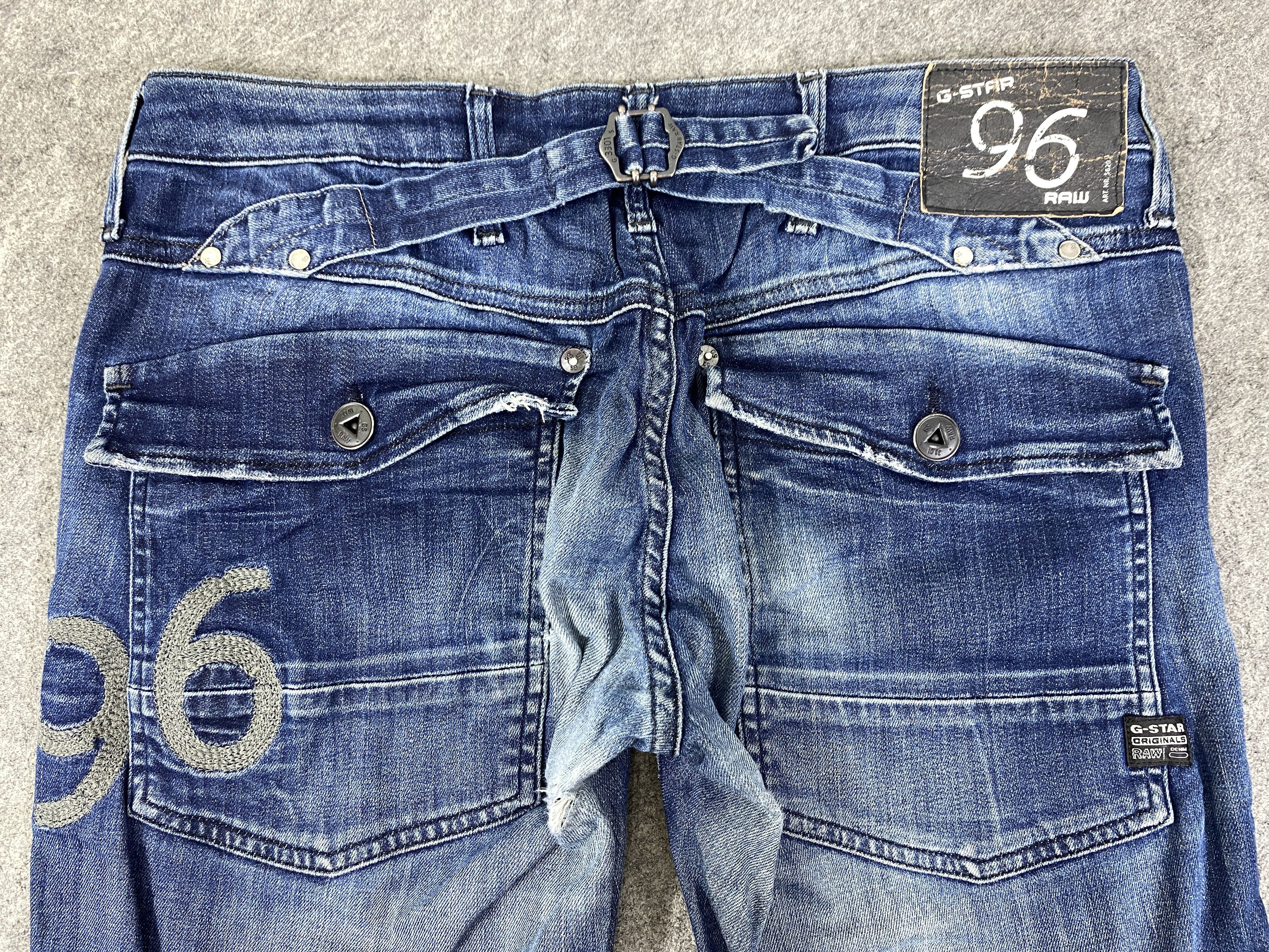 Japanese Brand Faded Blue Vintage Gstar 96 Jeans 32x30.5 - JN3276 Size US 32 / EU 48 - 4 Thumbnail