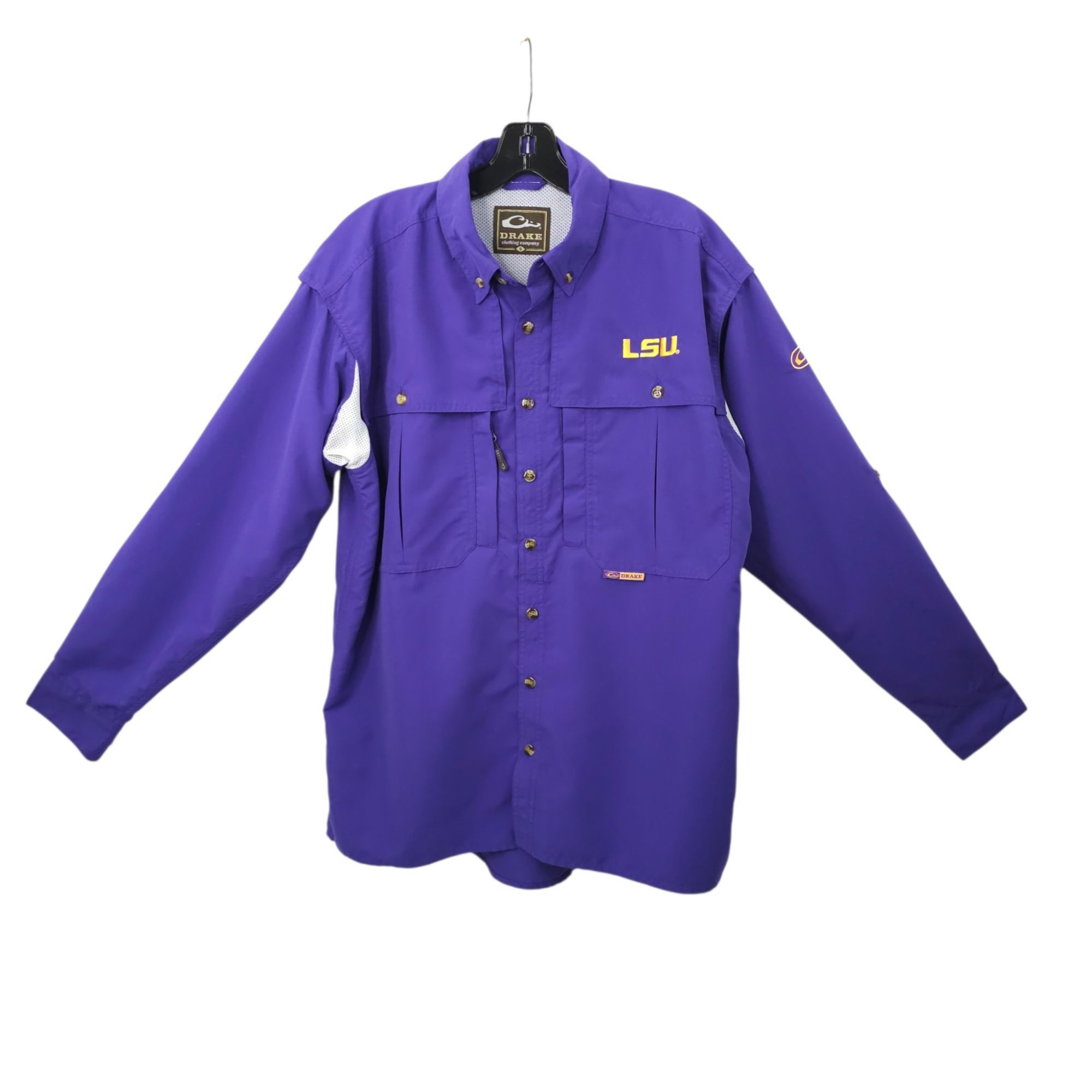 Drake Drake LSU Tigers Shirt S Button Front Vented Back Size US S / EU 44-46 / 1 - 2 Thumbnail