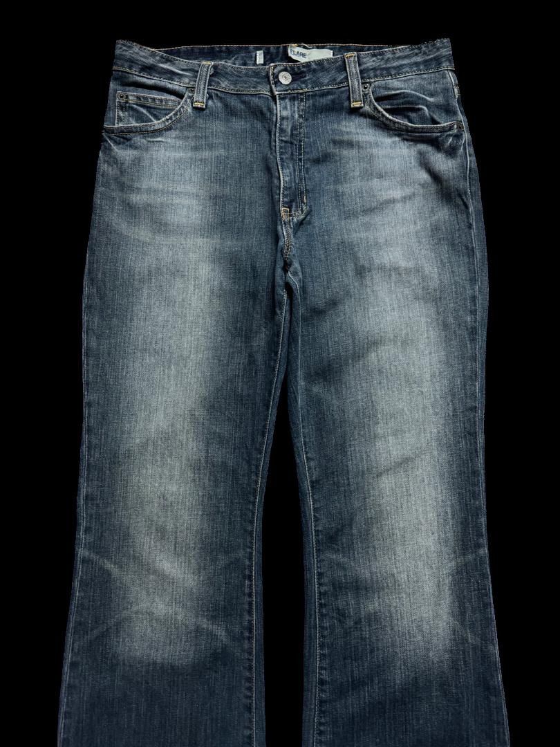 Vintage FLARED 90’S Style Gap Mudwash Distressed Flare Denim Jean Size US 30 / EU 46 - 3 Thumbnail