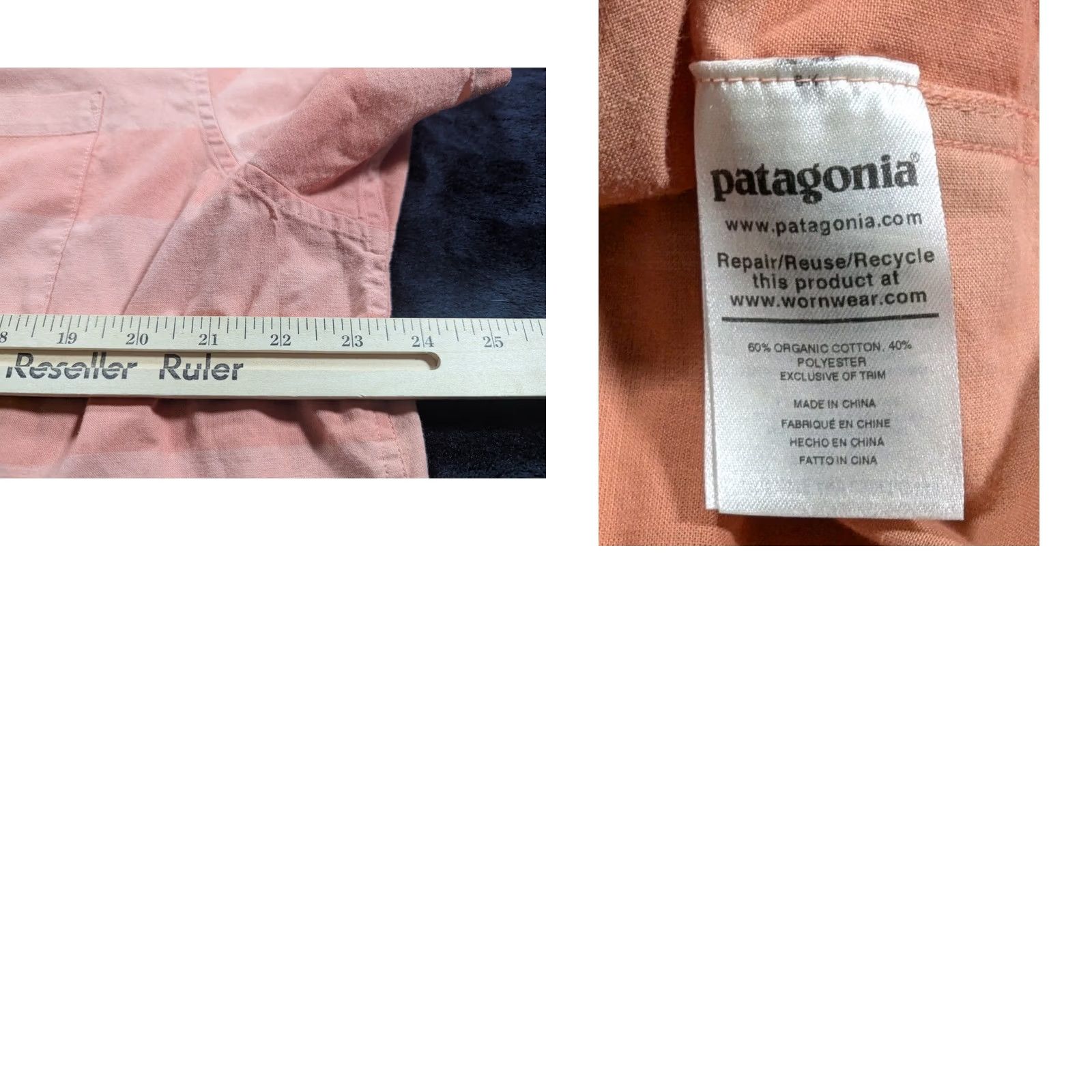 Patagonia Patagonia Puckerwear Button-Up Shirt Mens XL Pink Stripe Organic Cotton Casual Size US XL / EU 56 / 4 - 8 Thumbnail