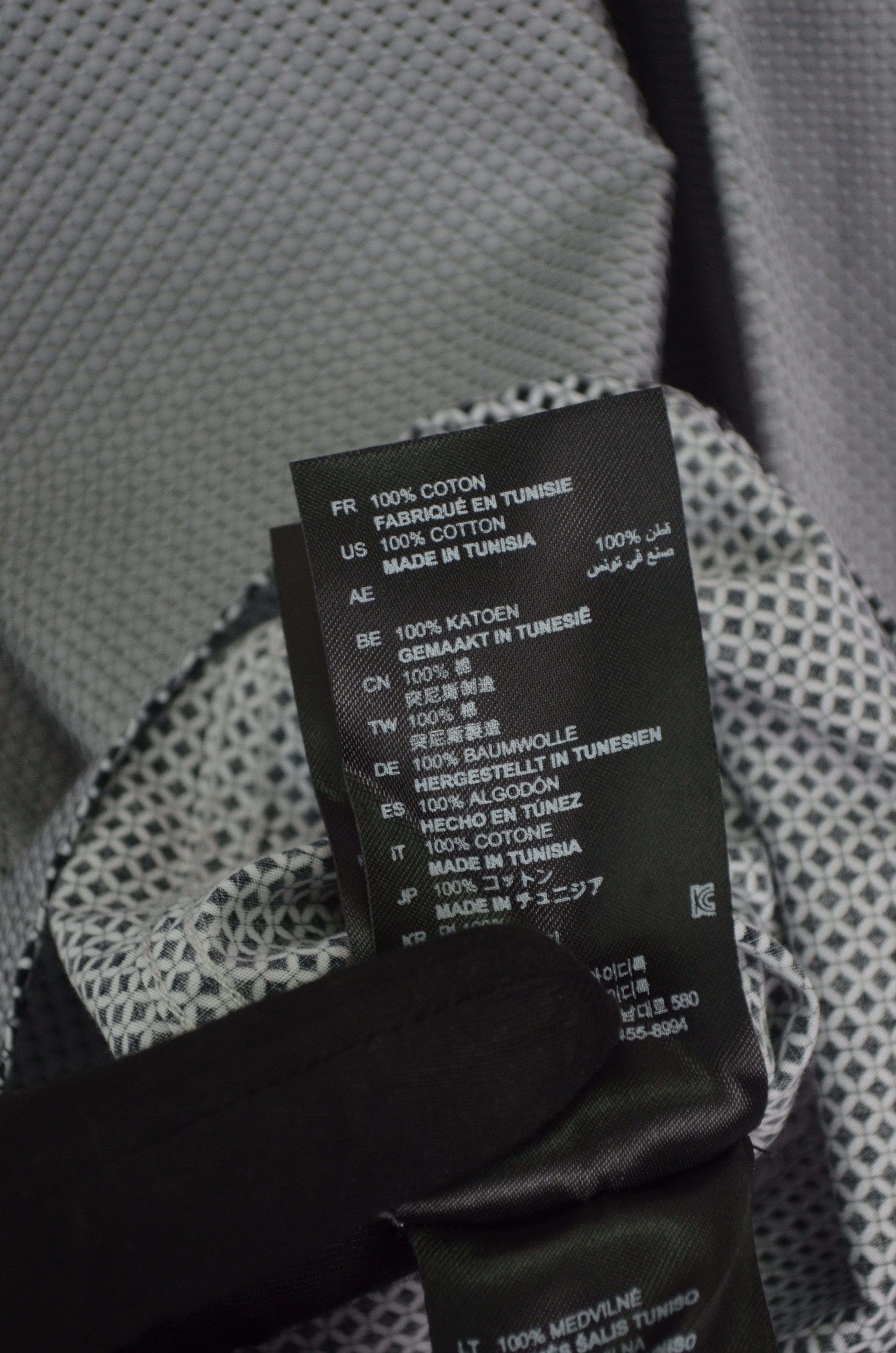 Designer × Sandro SANDRO White Black Abstract Print Shirt Size L Size US L / EU 52-54 / 3 - 9 Thumbnail