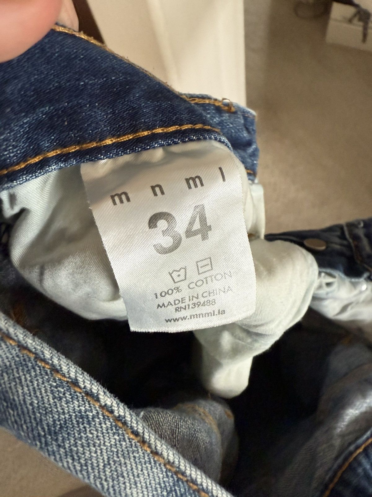 MNML MMNL Jeans Size US 34 / EU 50 - 4 Thumbnail