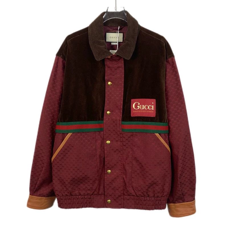 Gucci Gucci Color-blocking dark pattern double G full print lapel Size US S / EU 44-46 / 1 - 1 Thumbnail