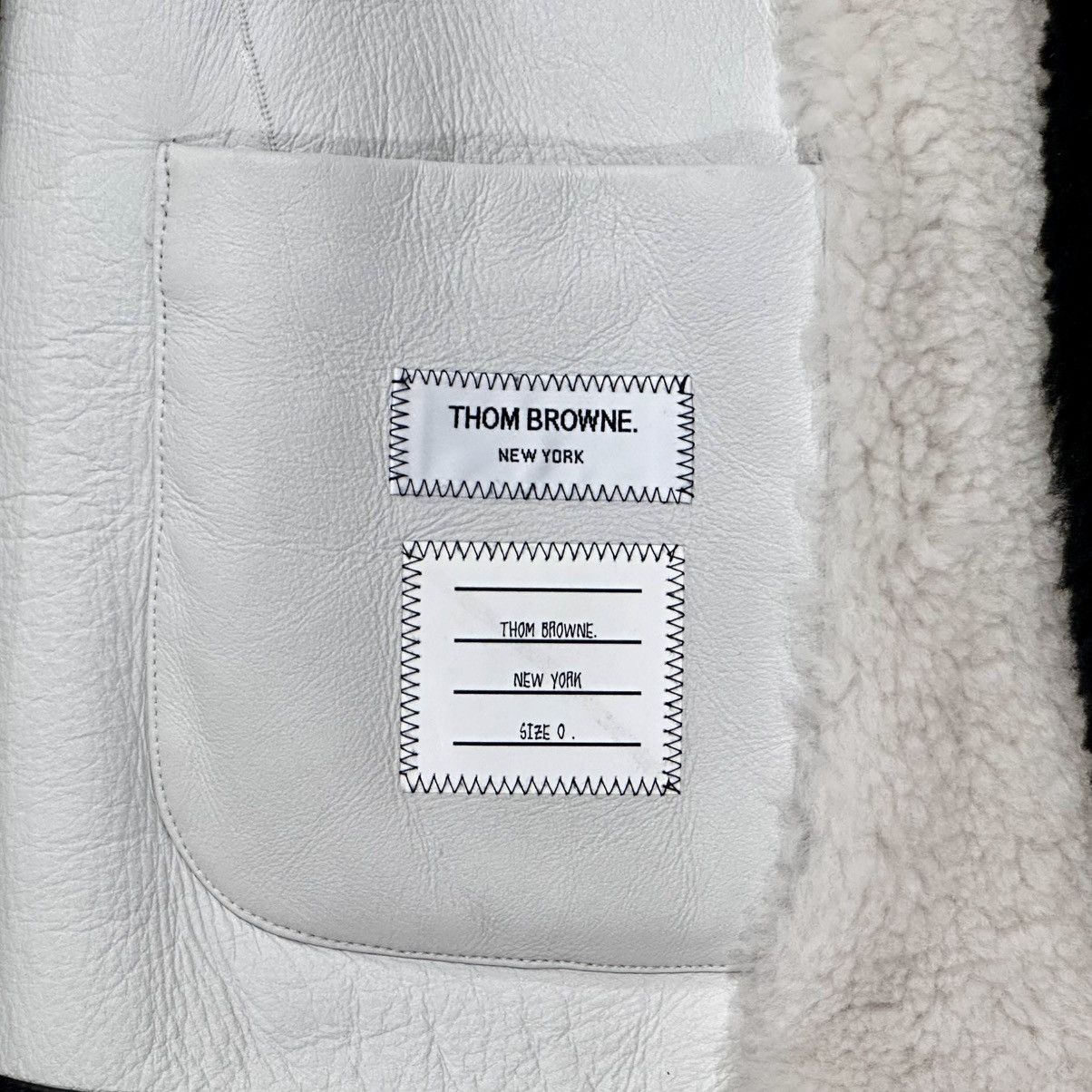 Thom Browne THOM BROWNE REVERSIBLE SHEARLING LEATHER JACKET SIZE 0 Size US XS / EU 42 / 0 - 8 Thumbnail