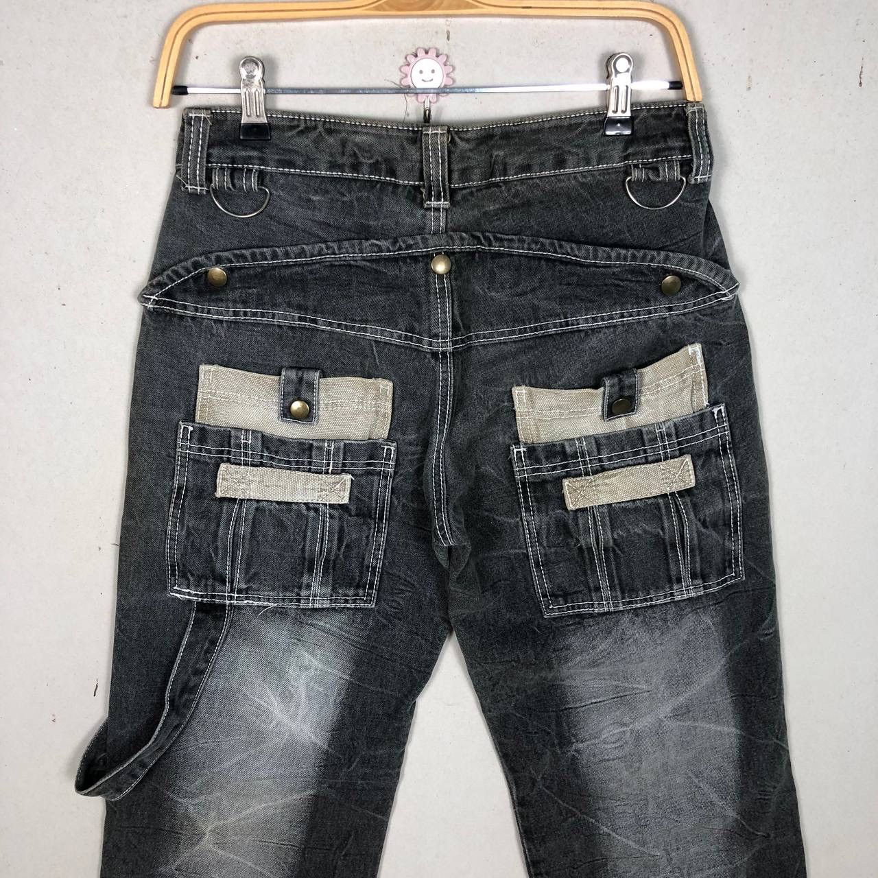 If Six Was Nine Distressed Aston Design Multipocket Ripped Jeans Size US 29 - 4 Thumbnail