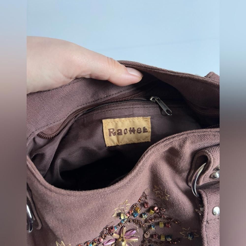Designer Y2K Beaded Rachel Brown Shoulder Bag Size ONE SIZE - 4 Thumbnail