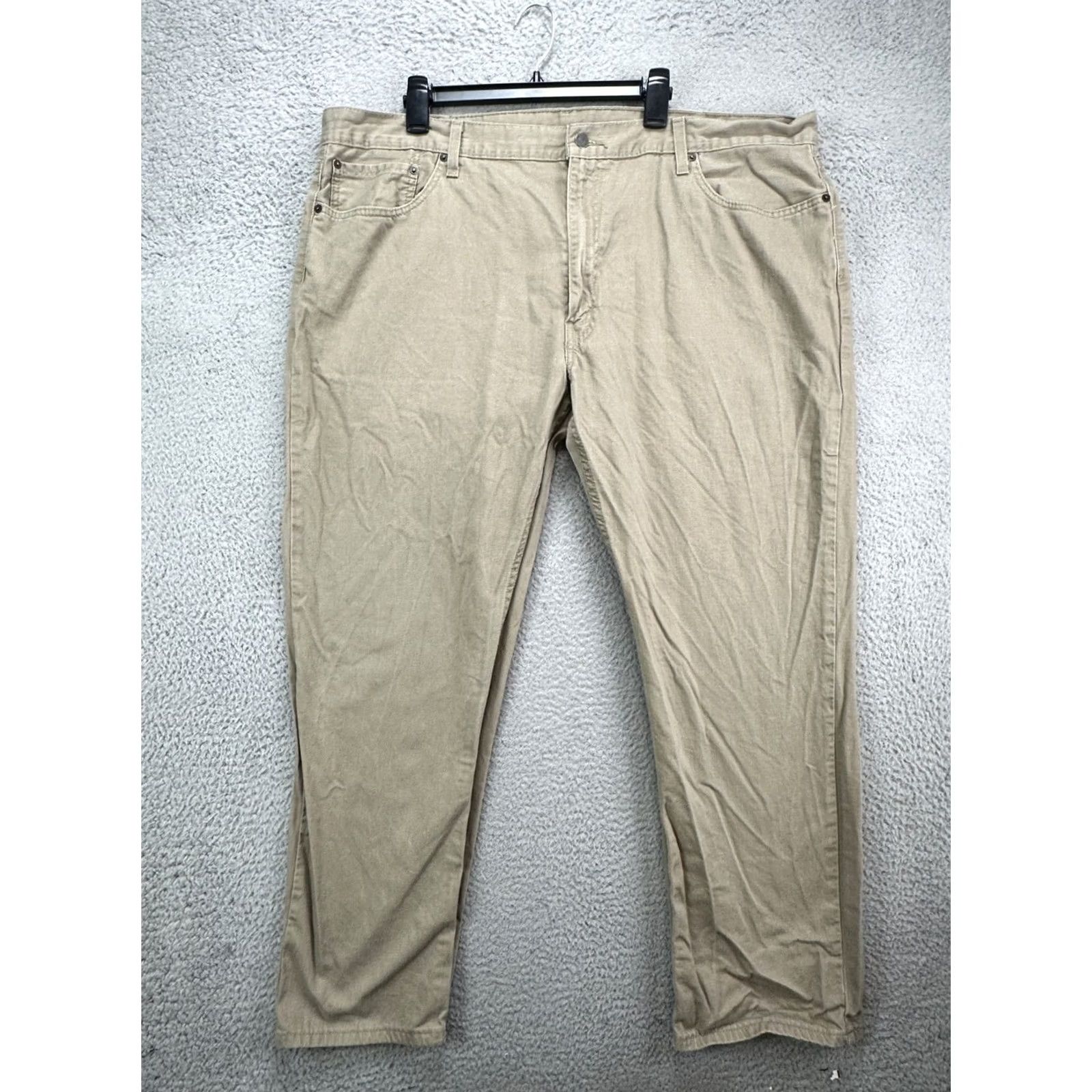 Levi's Levi's Jeans Mens 44X30 Beige Cotton Relaxed Straight Leg Denim Pants Red Tab Size US 44 / EU 60 - 2 Thumbnail