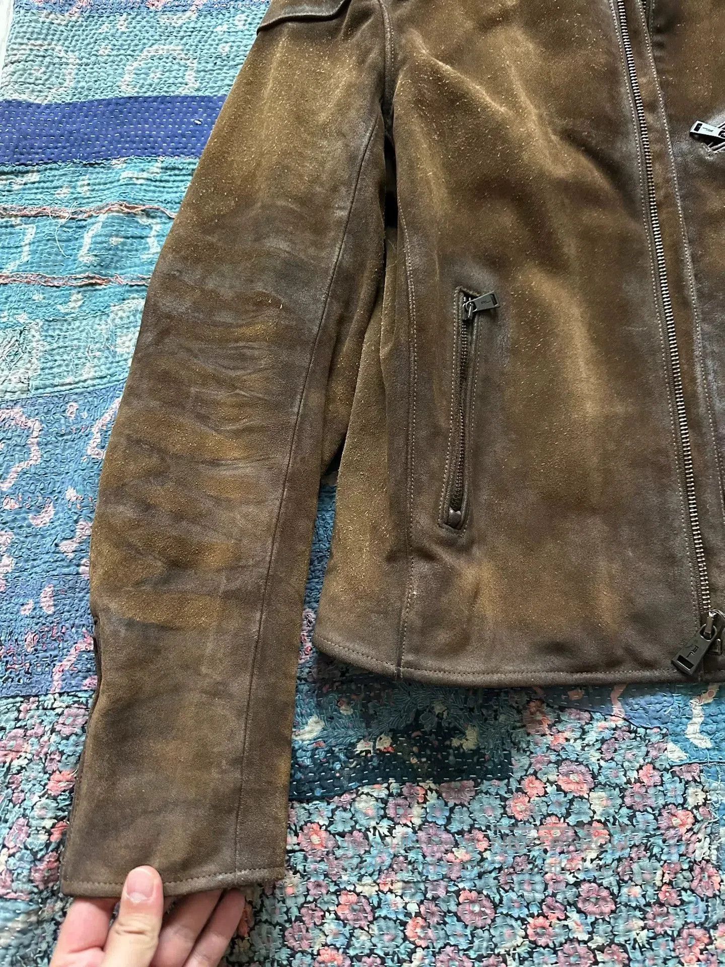 Ralph Lauren Black Label ralph lauren black label distressed leather jacket. Size US L / EU 52-54 / 3 - 5 Thumbnail