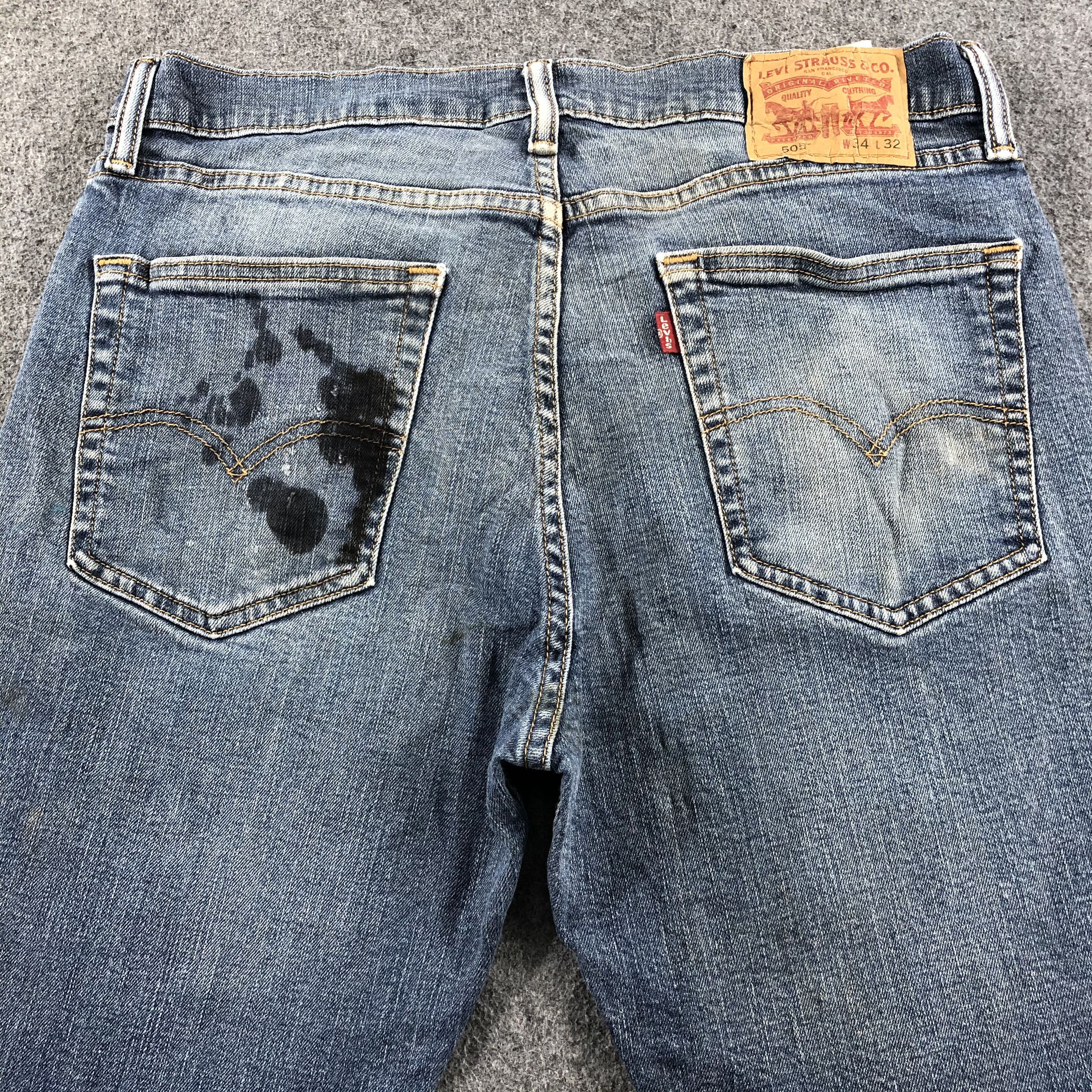 Levi's Vintage Blue Wash Levis 505 Jeans-J2623 Size US 34 / EU 50 - 4 Thumbnail