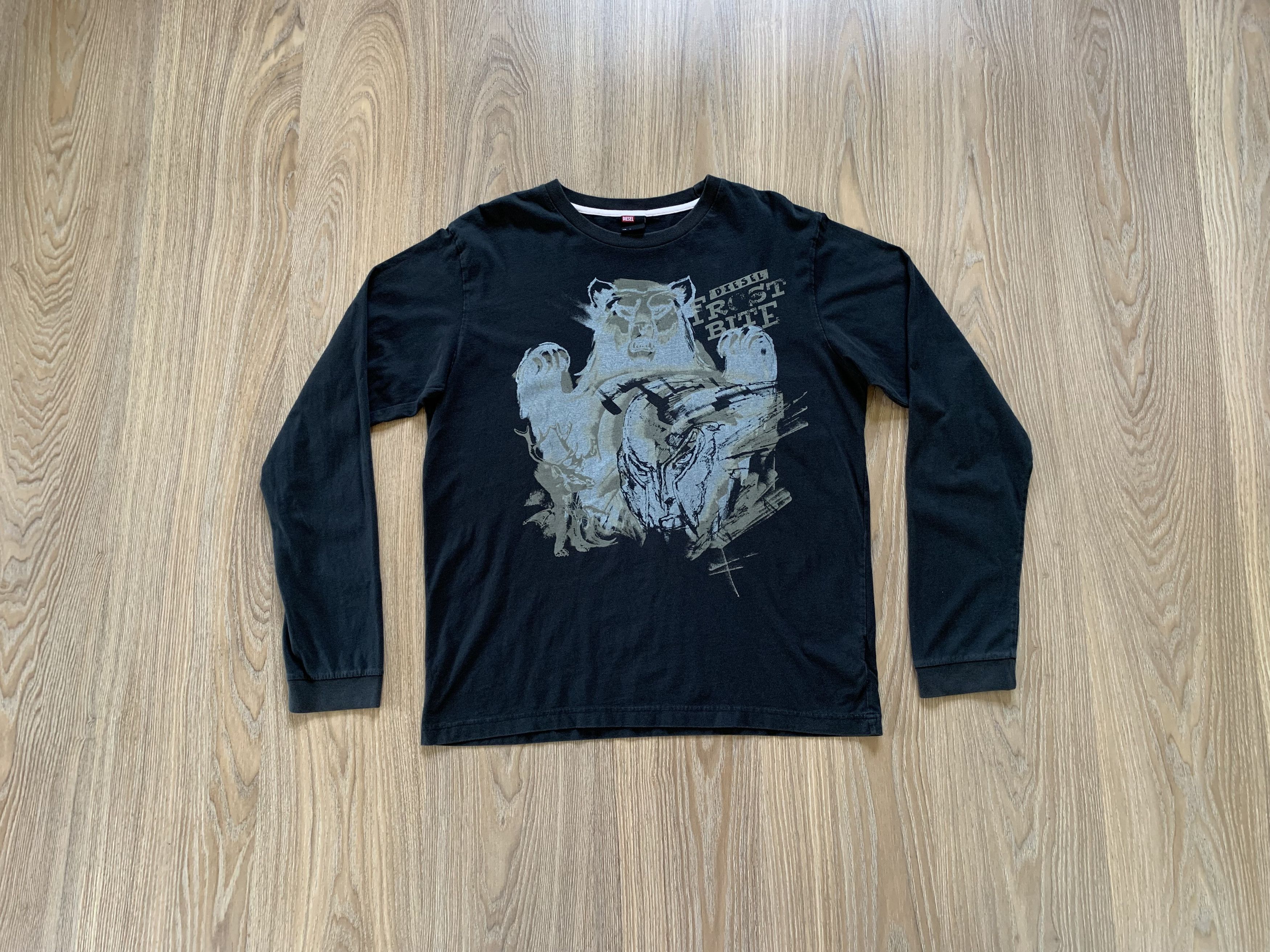 Diesel × Vintage Diesel Vintage Printed Long Sleeve Size US XL / EU 56 / 4 - 10 Thumbnail