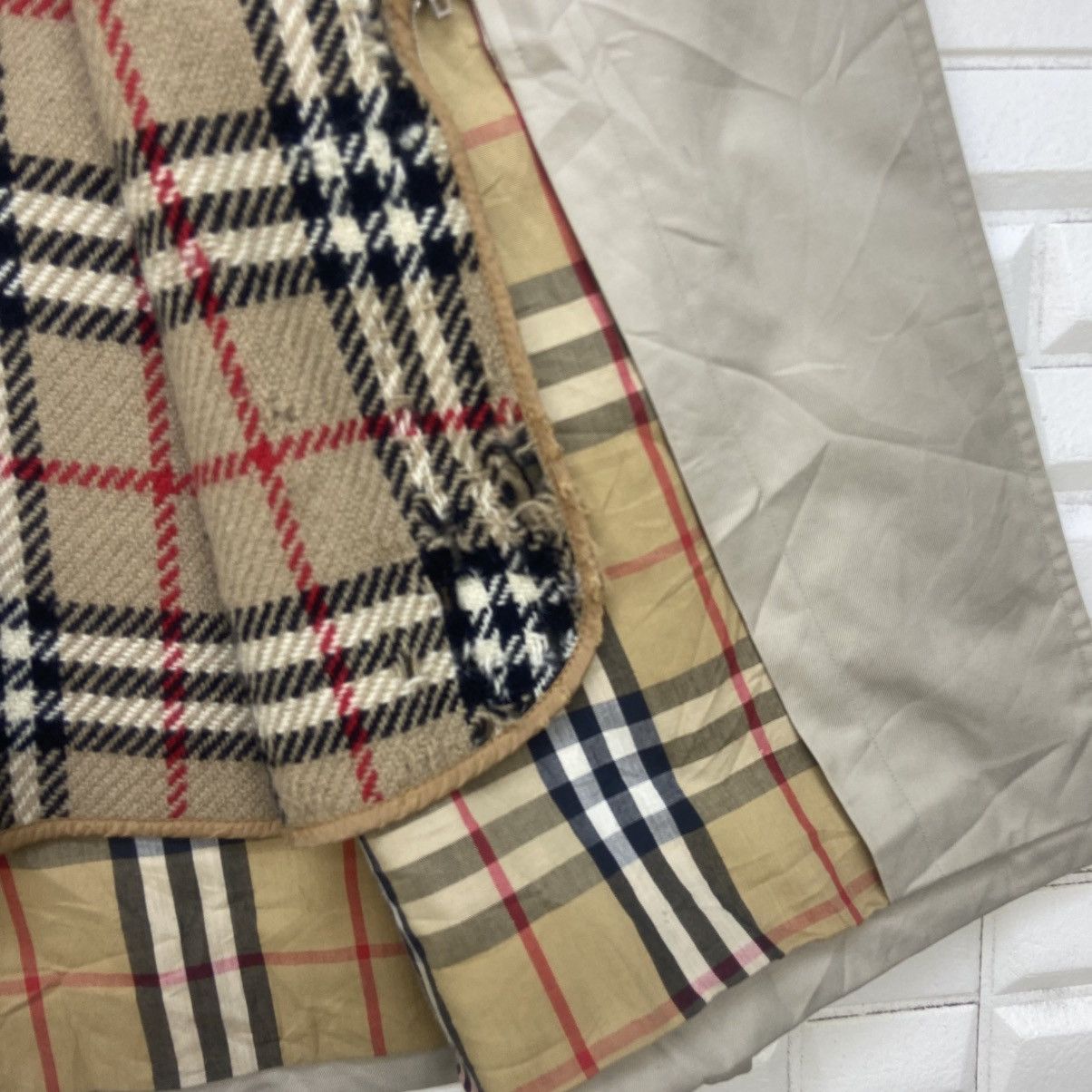 Burberry Prorsum Vintage Burberry Prorsum Nova Check Trench Coat Size US M / EU 48-50 / 2 - 10 Thumbnail