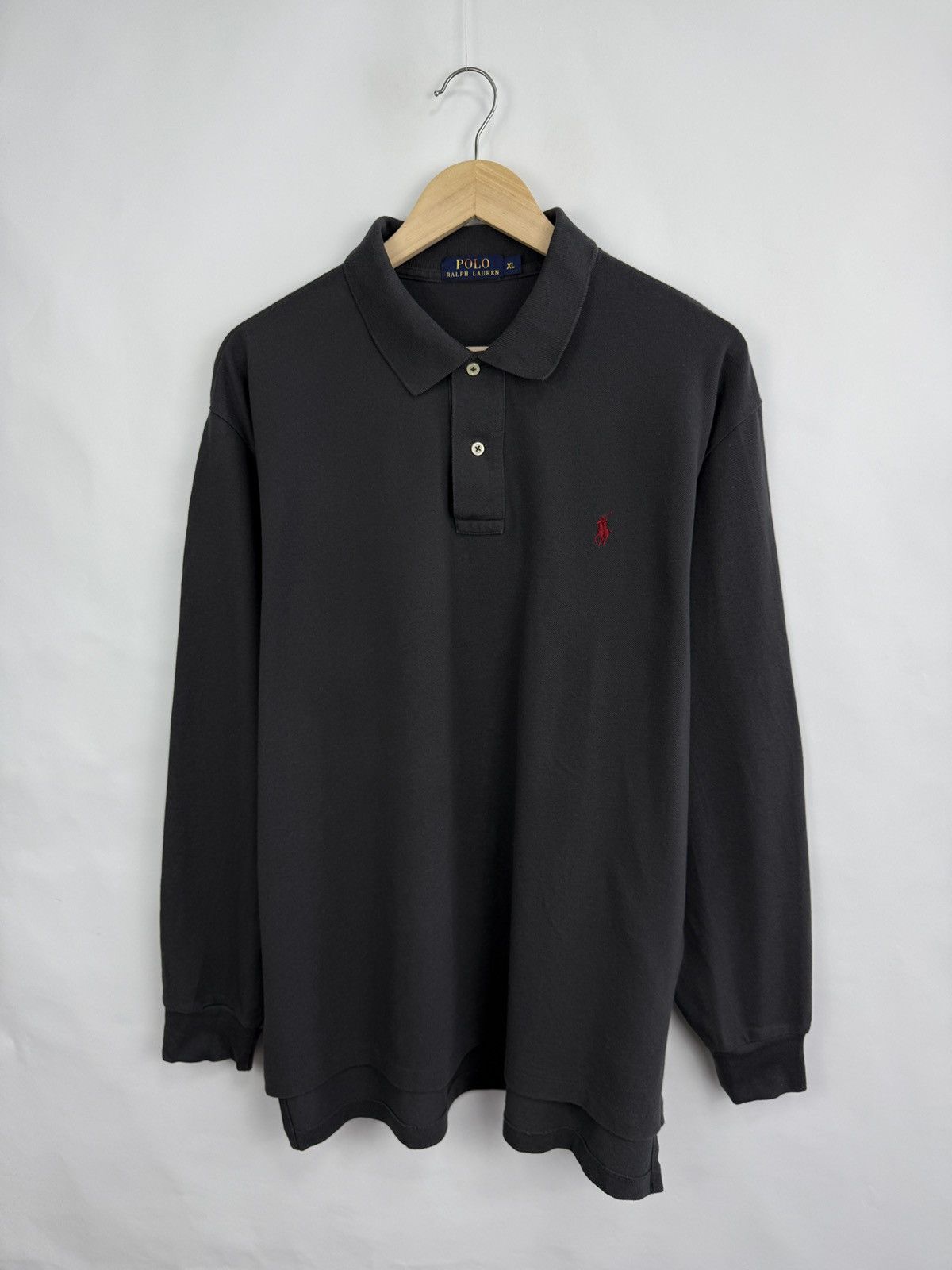 Polo Ralph Lauren 🇺🇸 Polo Ralph Lauren Classic Long Sleeve Red Pony Rare Retro Size US XL / EU 56 / 4 - 2 Thumbnail