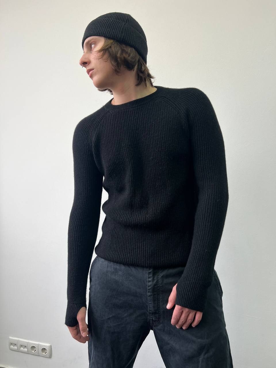 Helmut Lang Helmut Lang Rib Knit Cashmere Wool blend sweater Size US M / EU 48-50 / 2 - 1 Thumbnail