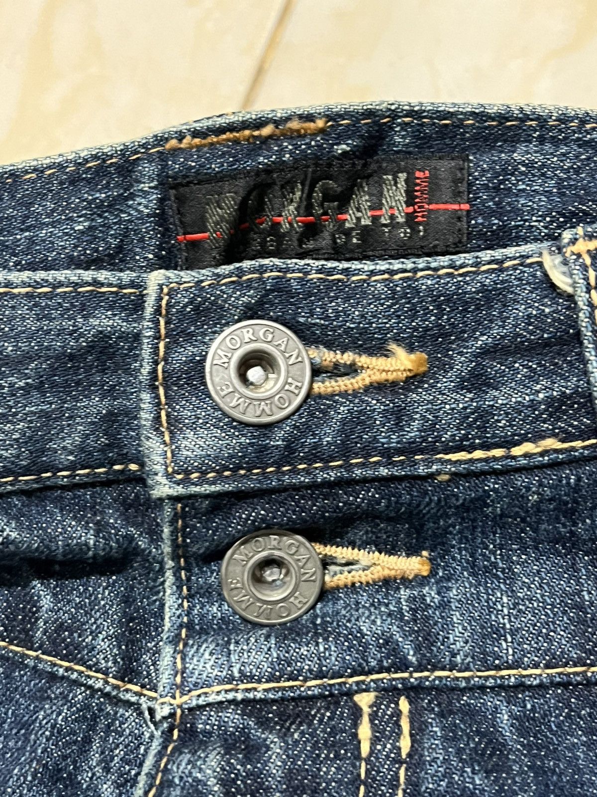 Japanese Brand Flare Jeans Morgan Homme De toi Size US 30 / EU 46 - 7 Thumbnail