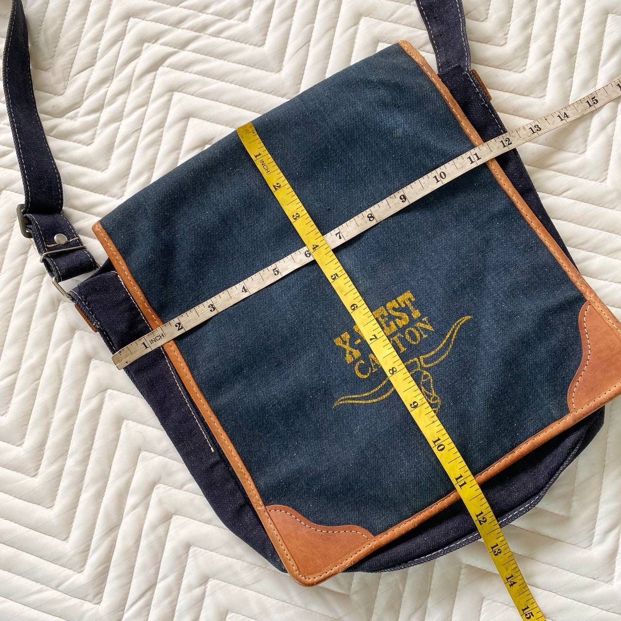 Denim & Co. True Vintage 80s Canton West Denim Sling Bag Size ONE SIZE - 7 Thumbnail