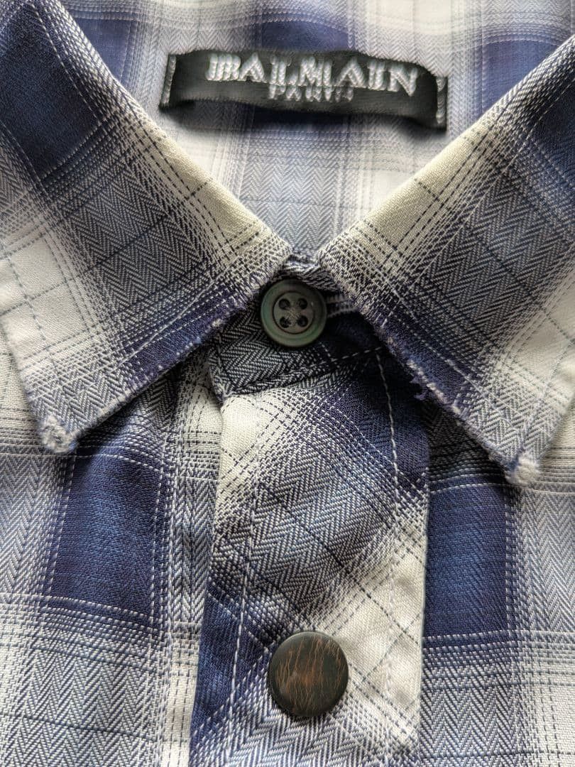 Balmain Decarnin Final Collection AW11 Destressed Flannel Size US S / EU 44-46 / 1 - 5 Thumbnail