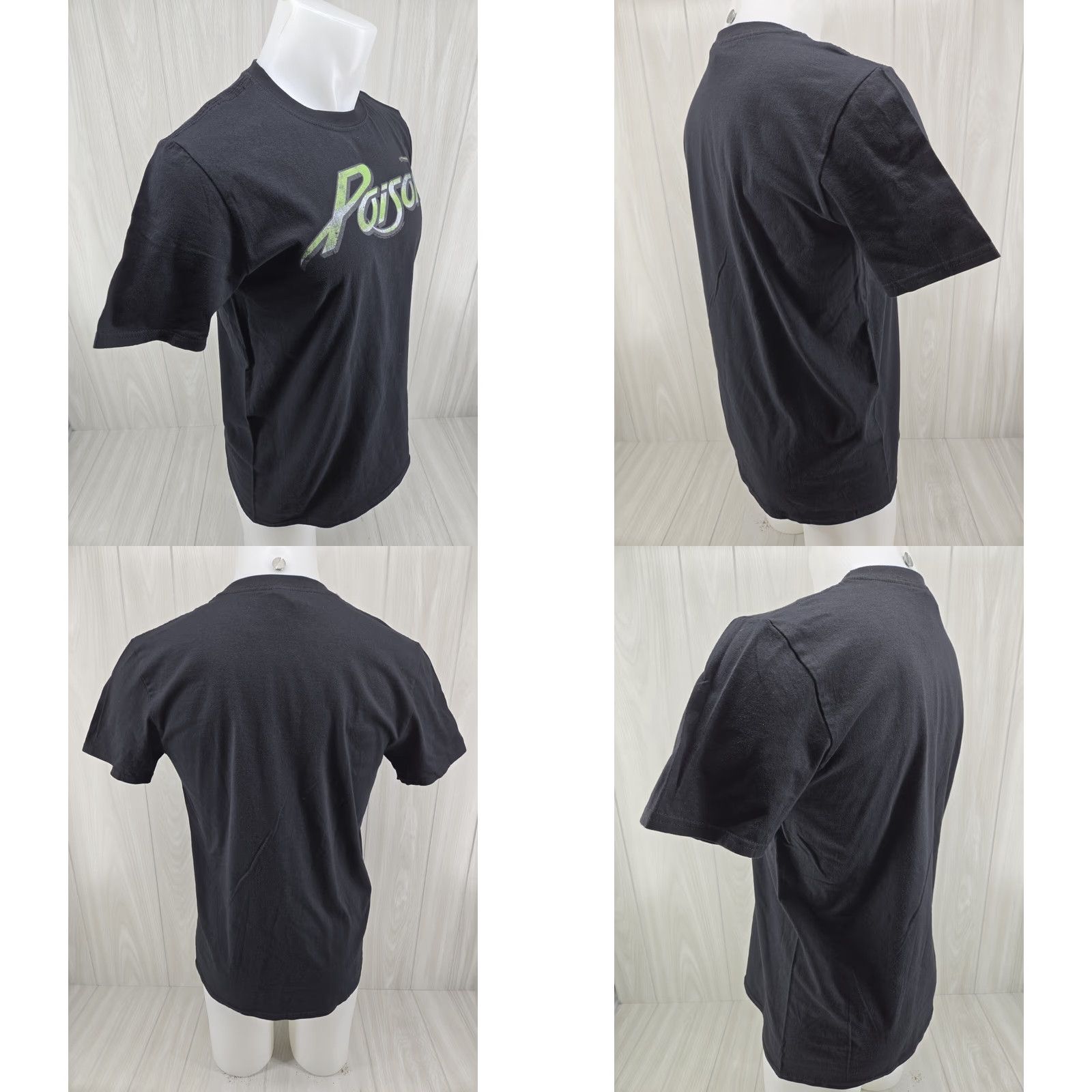 Gildan Poison Shirt Men Black 2016 Size Medium Basic Band Logo Shirt Short Sleeve Crew Neck Gildan Size US M / EU 48-50 / 2 - 8 Thumbnail