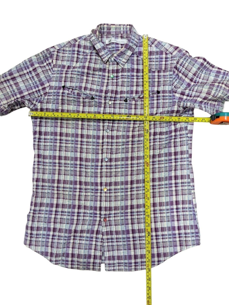 Ships Jet Blue SHIPS PEARL SNAP BUTTON SMILE POCKET PLAID WESTERN SHIRT Size US S / EU 44-46 / 1 - 3 Thumbnail