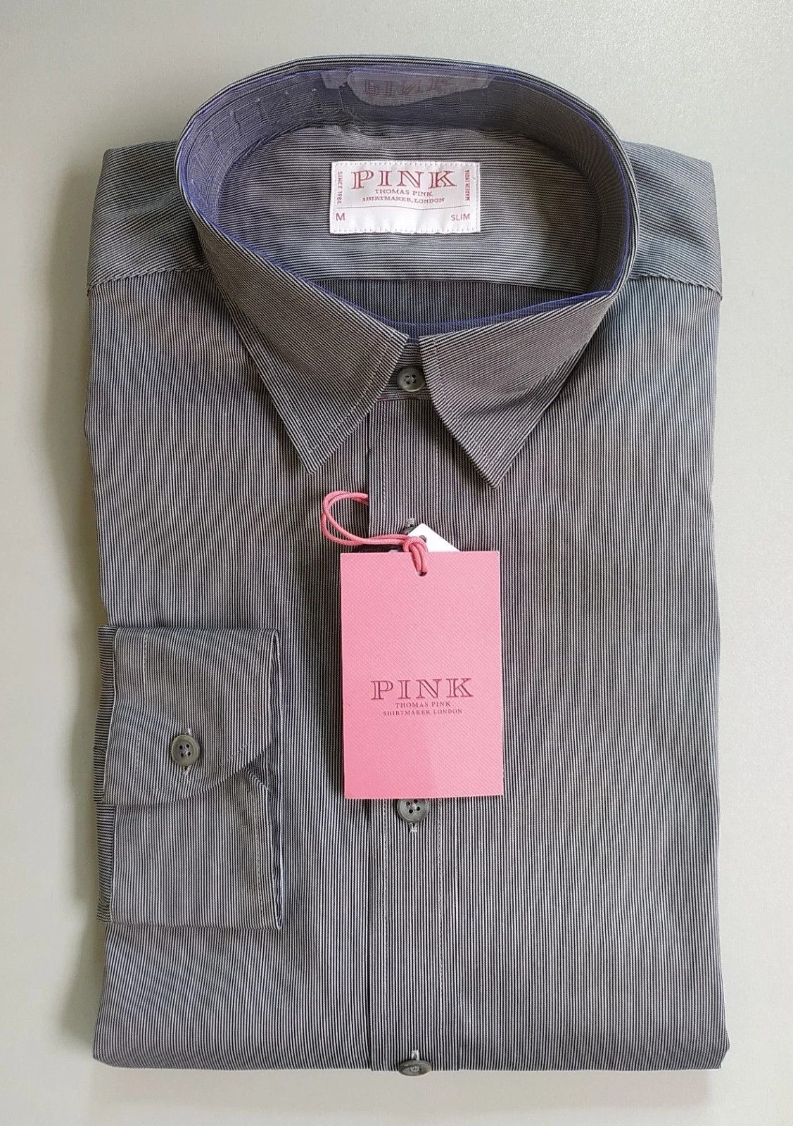 Thomas Pink Thomas Pink Slim Fit Smart Casual Fine Stripe Shirt T 0052 Size US M / EU 48-50 / 2 - 1 Thumbnail