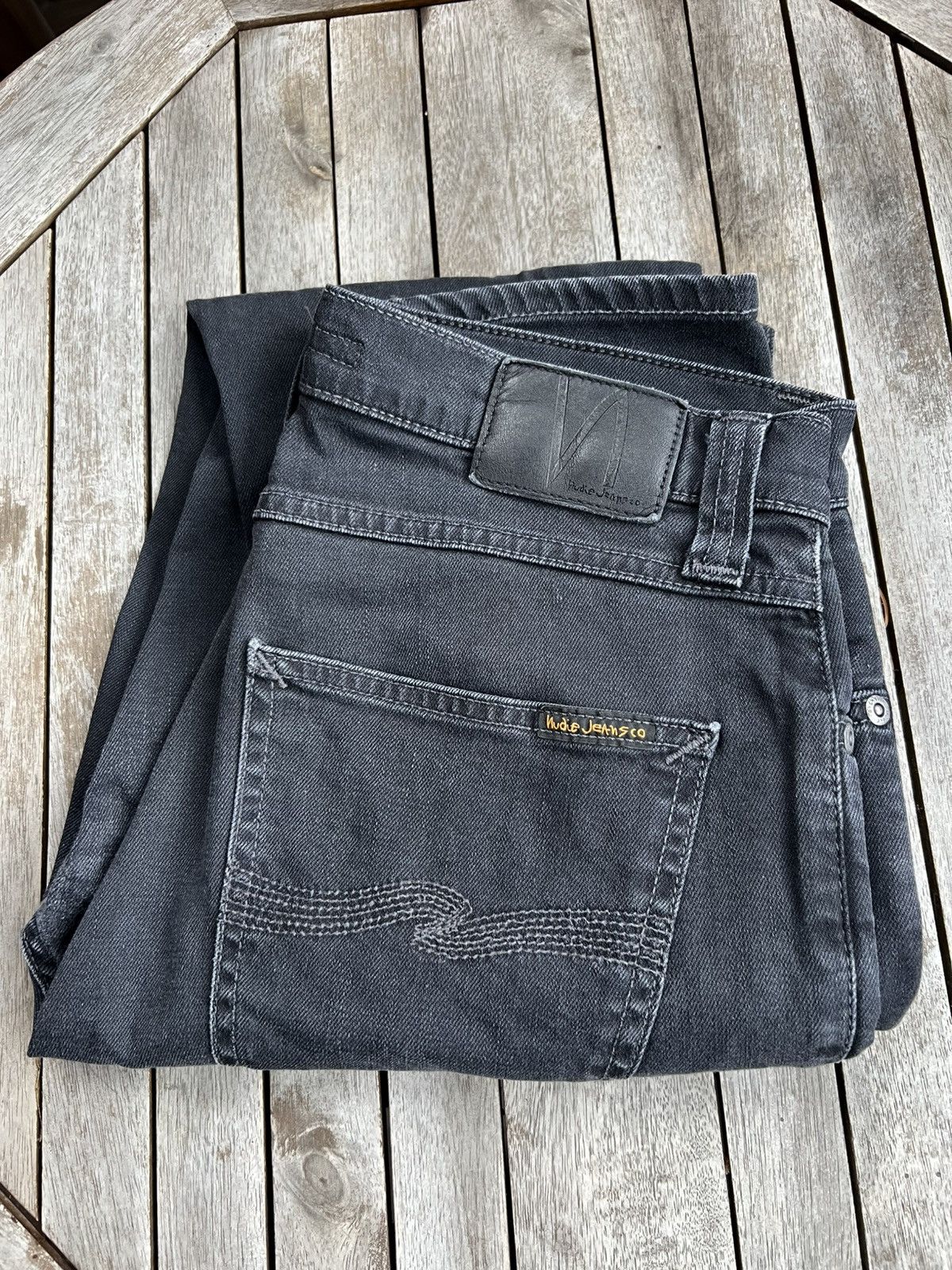 Nudie Jeans Nudie Jeans Pipe Led Monolith Denim Size US 31 - 1 Thumbnail