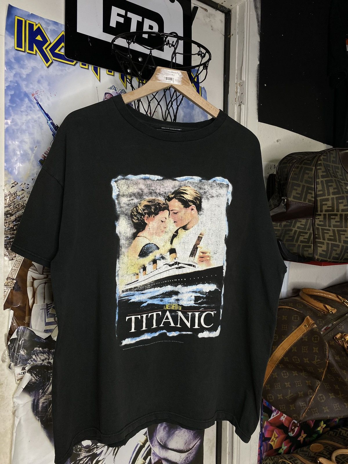 Vintage 90’s Leonardo DiCaprio T-Shirt Vtg Titanic Movie XL
