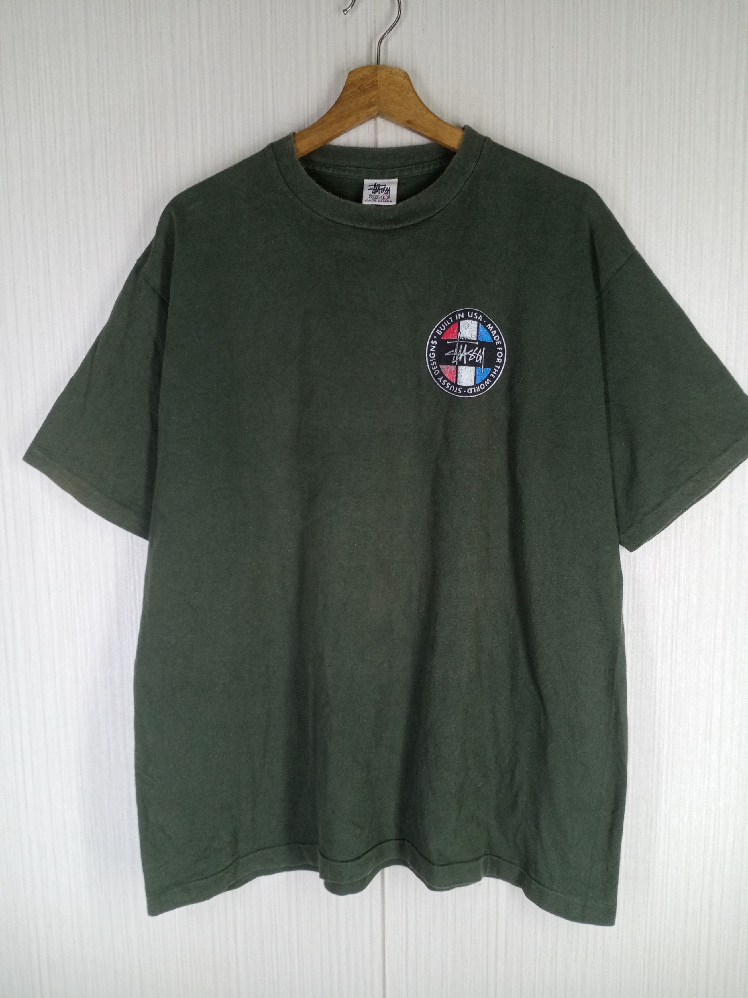 Stussy Very Rare Vintage 80s Stussy Big Logo Tshirt Size US L / EU 52-54 / 3 - 5 Thumbnail