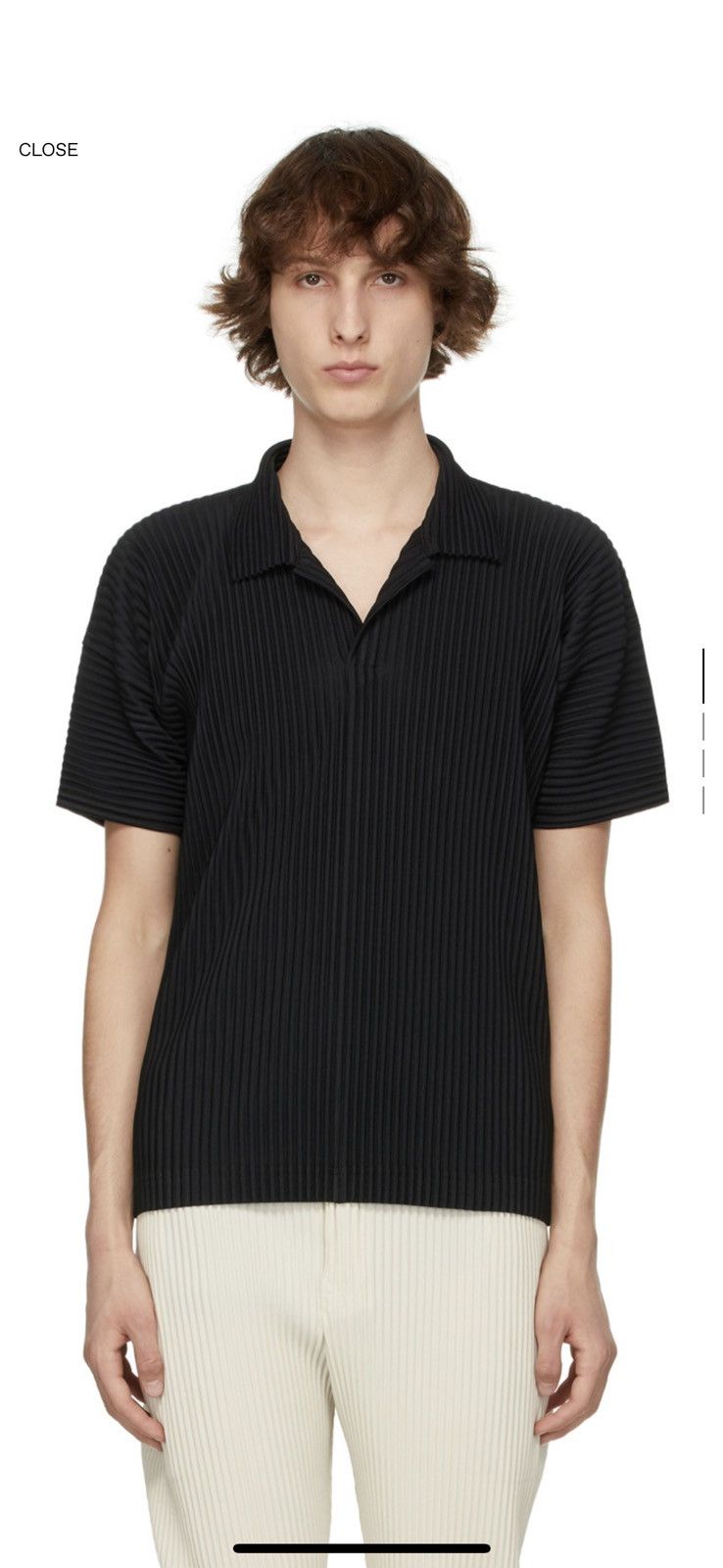 image of Homme Plissé Issey Miyake in White, Men's (Size Large)