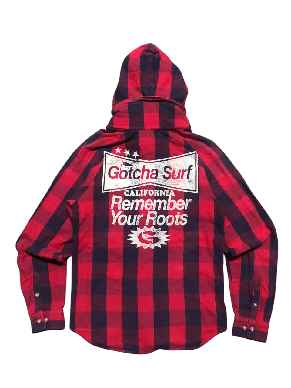 Gotcha × Vintage Vintage Gotcha Surf California Flannel Shirt Jacket Hoodie Size US S / EU 44-46 / 1 - 1 Thumbnail
