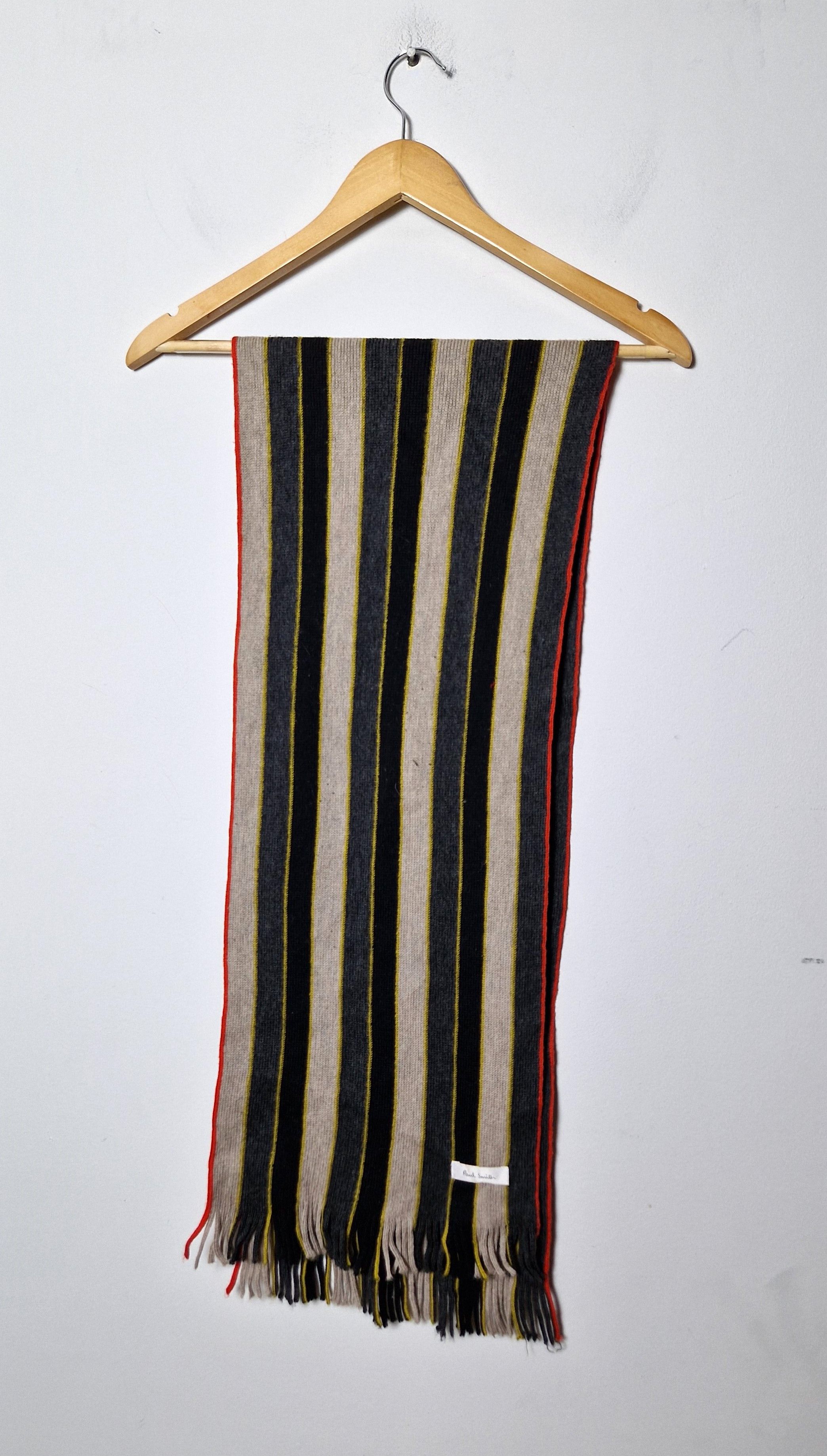 Paul Smith Paul Smith wool stripped scarf Size ONE SIZE - 1 Thumbnail