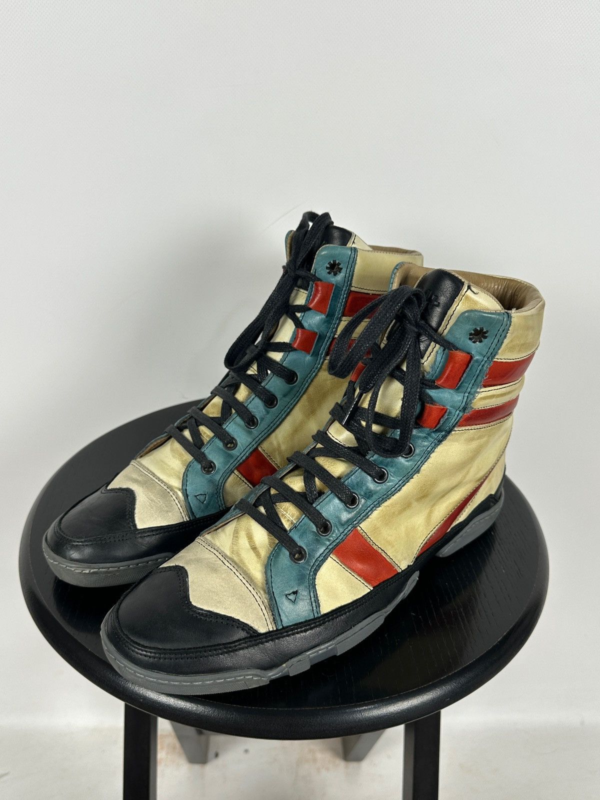 Marithe + Francois Girbaud 00s Vintage Marithé + François Girbaud High Top Sneakers Size US 8 / EU 41 - 6 Thumbnail