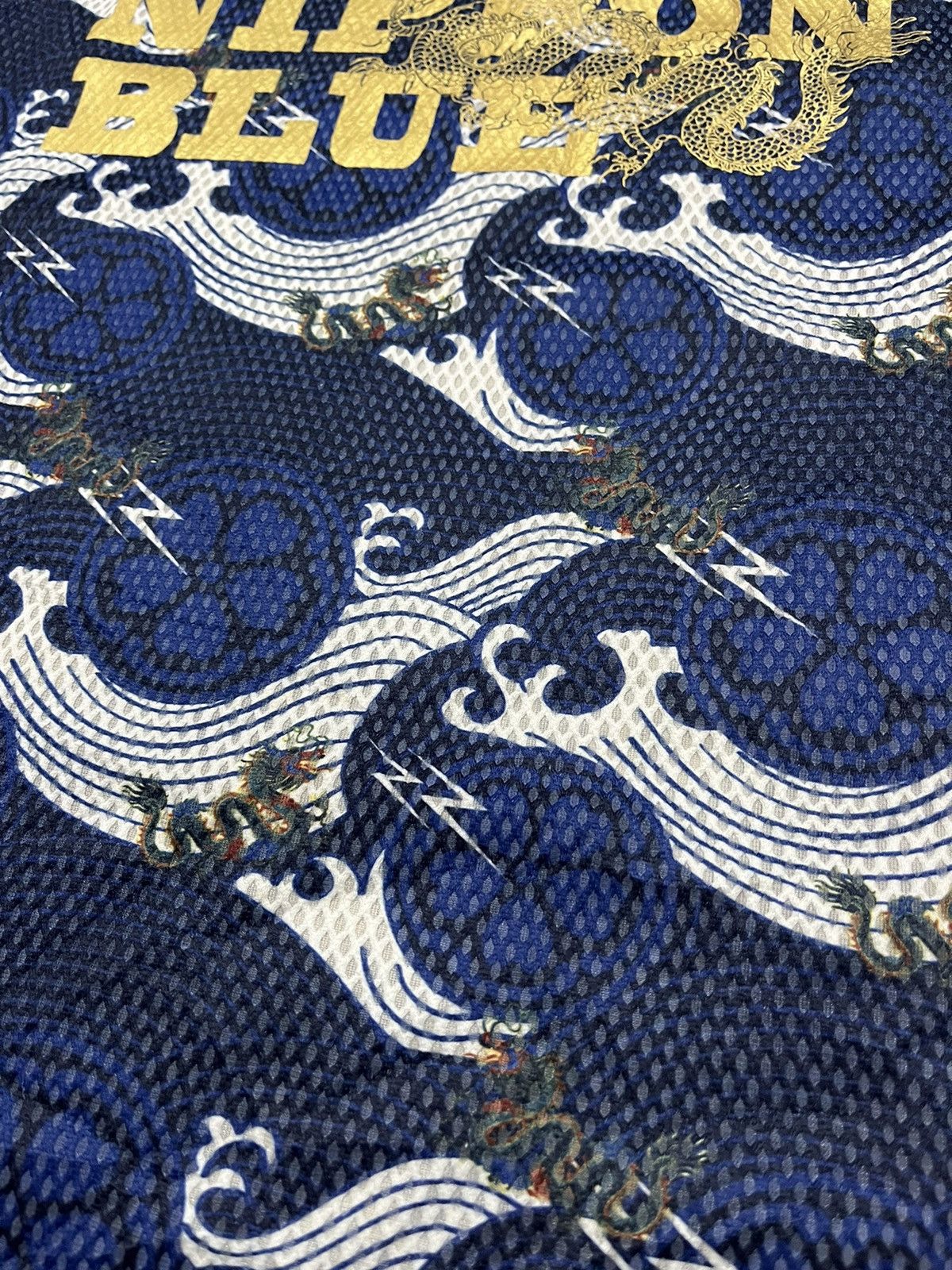 Blue Blue Japan × Japanese Brand NIPPON BLUE by Oniarai Rare Design Shirt Size US M / EU 48-50 / 2 - 7 Thumbnail