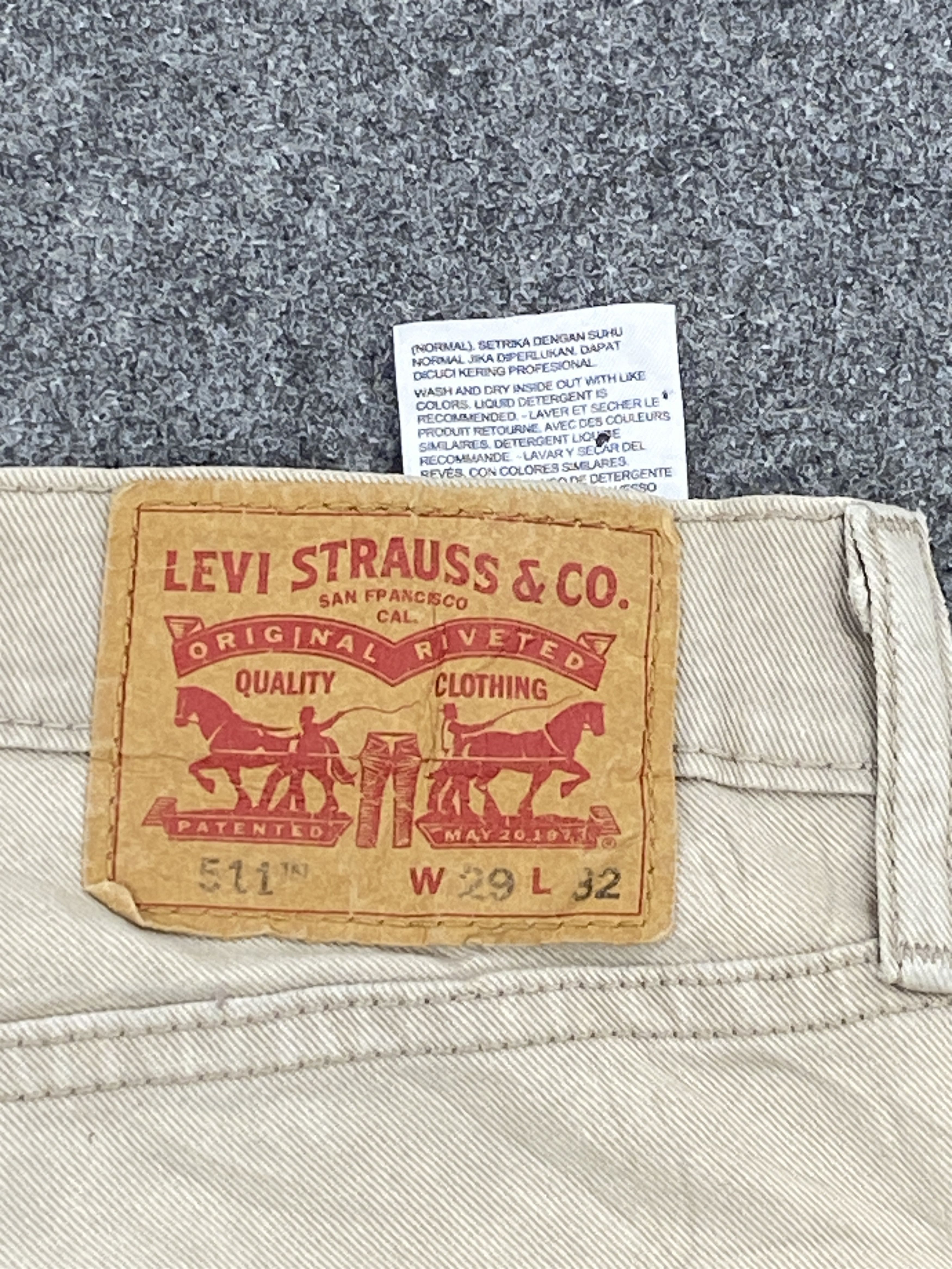 Levi's Vintage Levis 511 Slim Fit Jeans DP2678 Size US 30 / EU 46 - 5 Thumbnail