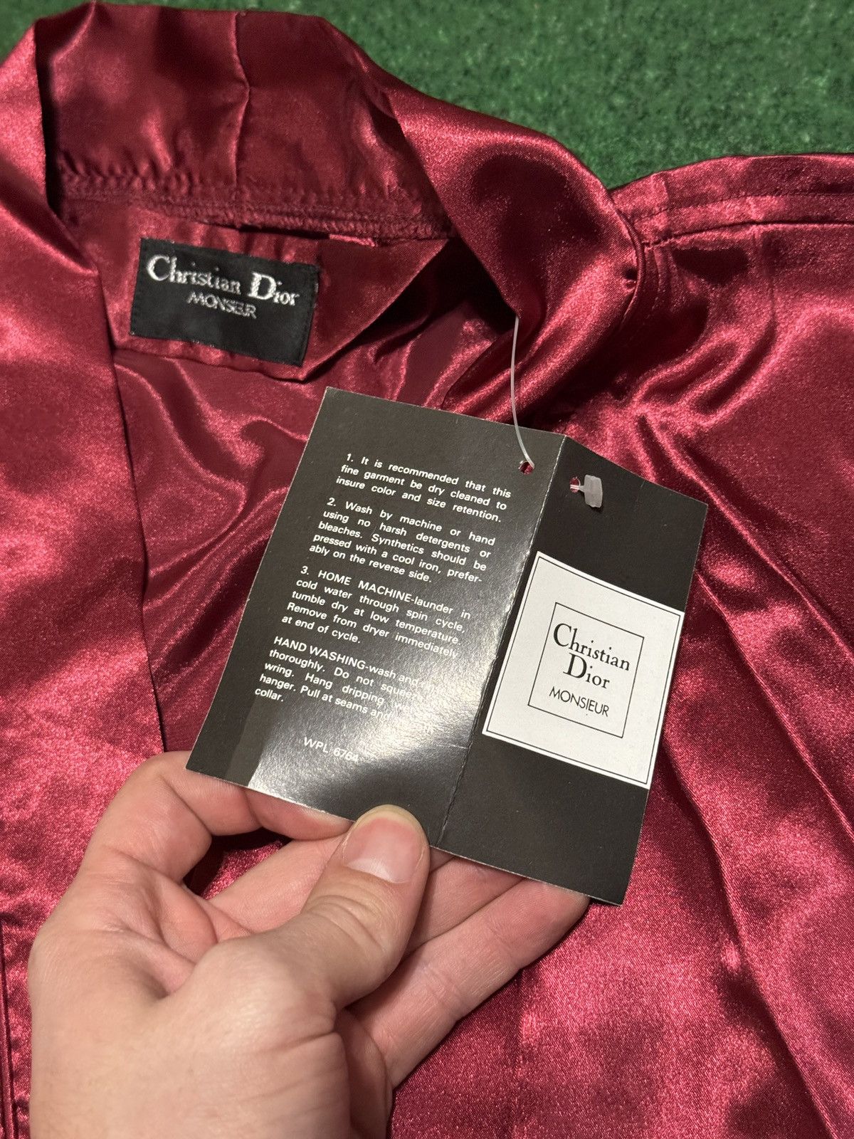 Christian Dior Monsieur Vintage Christian Dior Monsieur New With Tags Satin Robe Size ONE SIZE - 5 Thumbnail