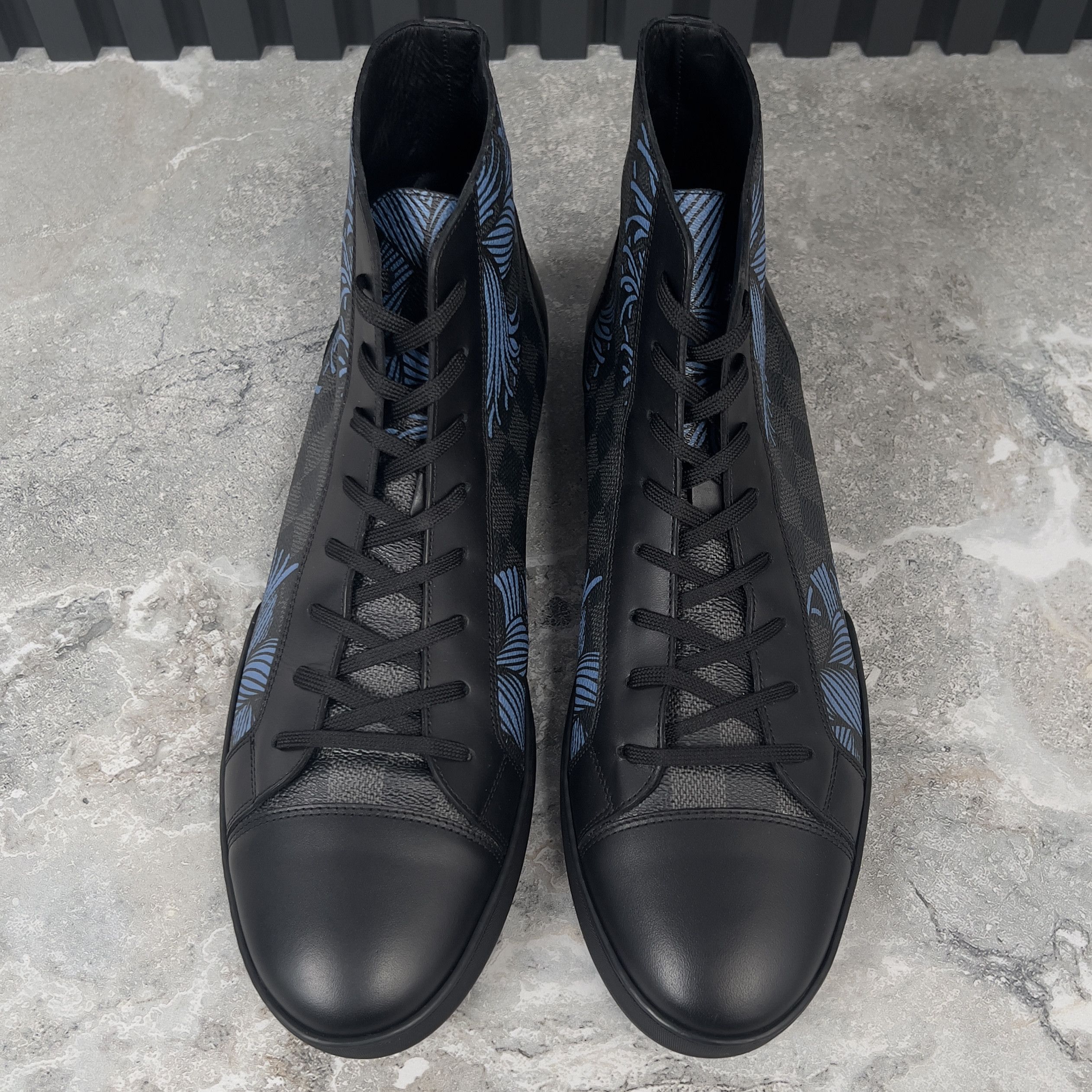 Louis Vuitton Louis Vuitton Match Up Kim Jones Sneaker Damier Leather Size US 11.5 / EU 44-45 - 5 Thumbnail