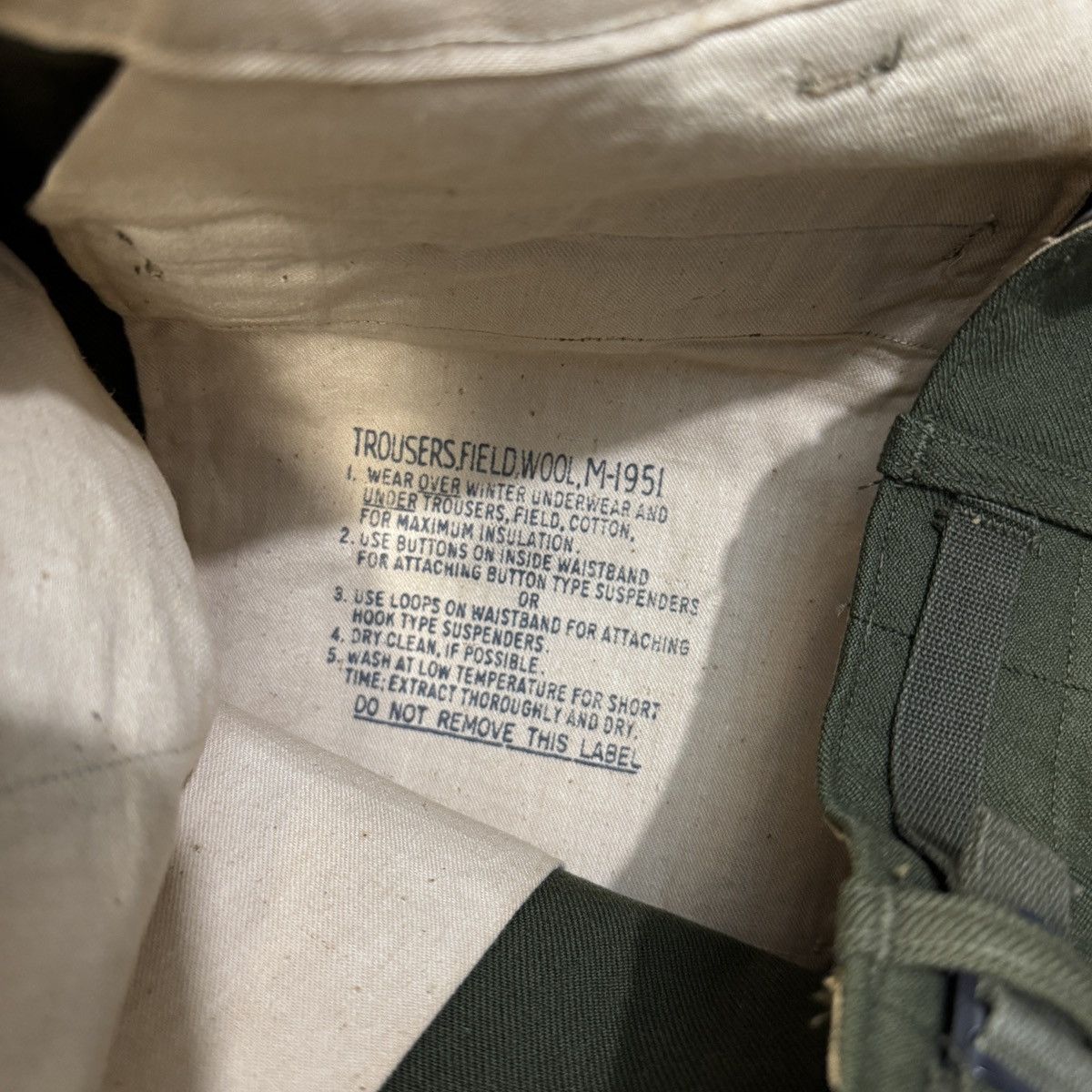 Vintage VINTAGE 1951 US ARMY WOOL FIELD TROUSER PANTS Size US 35 - 4 Thumbnail