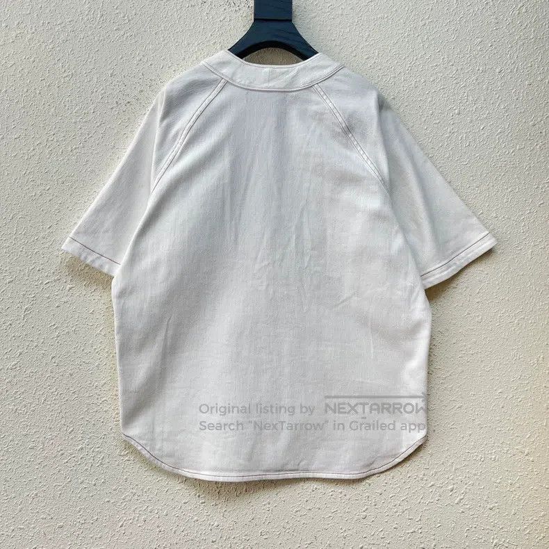 Louis Vuitton Louis Vuitton Short Sleeve Shirt with White Dark Stripe an Size US L / EU 52-54 / 3 - 2 Thumbnail
