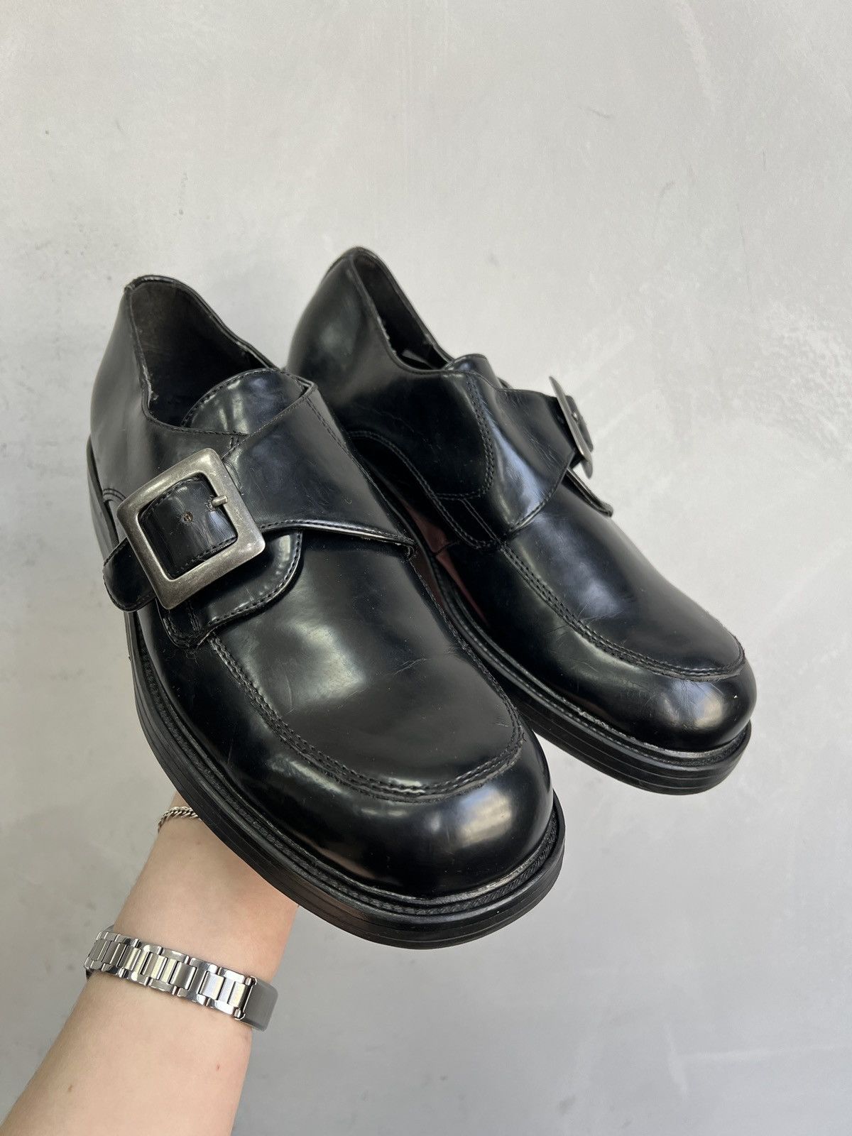 New Rock Black platform boots new rock style y2k hype Size US 8 / EU 41 - 1 Thumbnail