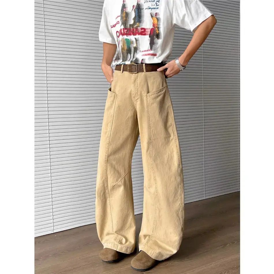Japanese Brand Retro loose fit patchwork wide leg jeans Size US 32 / EU 48 - 3 Thumbnail