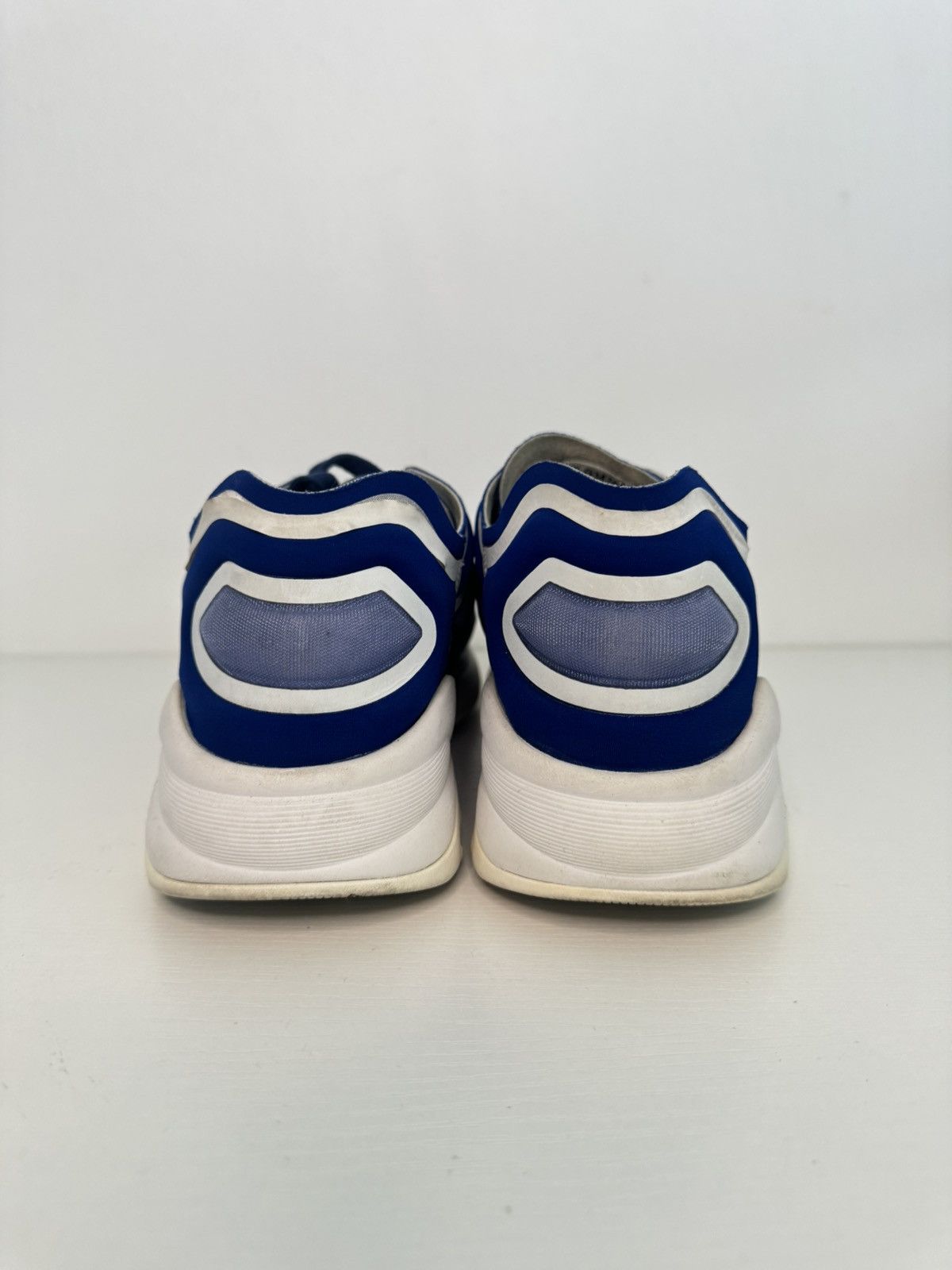 Chanel Chanel Blue White Logo Sneakers Size 42 Preowned Size US 9 / EU 42 - 4 Thumbnail