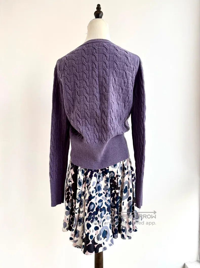 Vivienne Westwood Vivienne Westwood Lavender Crochet Knit Open Cardigan Size L / US 10 / IT 46 - 4 Thumbnail