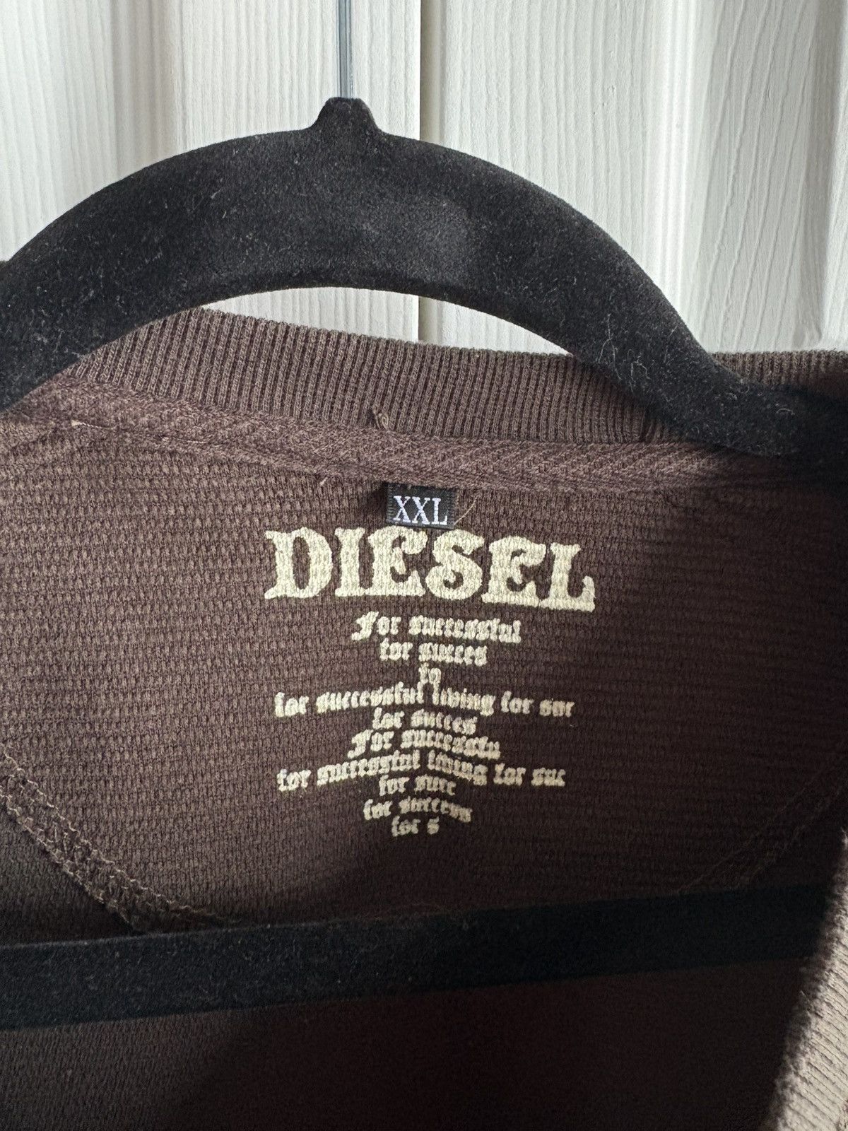 Diesel × Vintage Diesel Vintage Streetwear Hype 2XL Long Sleeve T-shirt Size US XXL / EU 58 / 5 - 3 Thumbnail