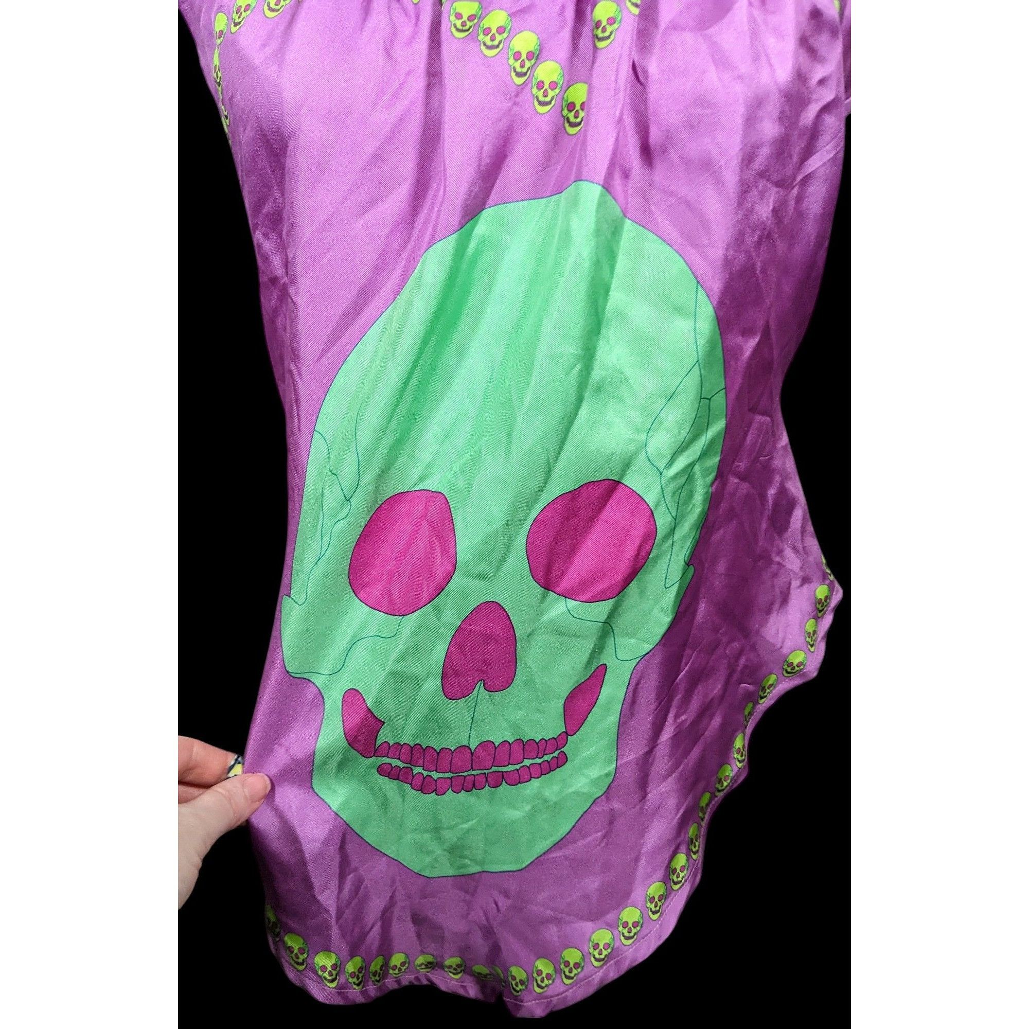 Other Charlotte Sparre Gothic Skeleton Purple And Green Top Size S Size S / US 4 / IT 40 - 2 Thumbnail
