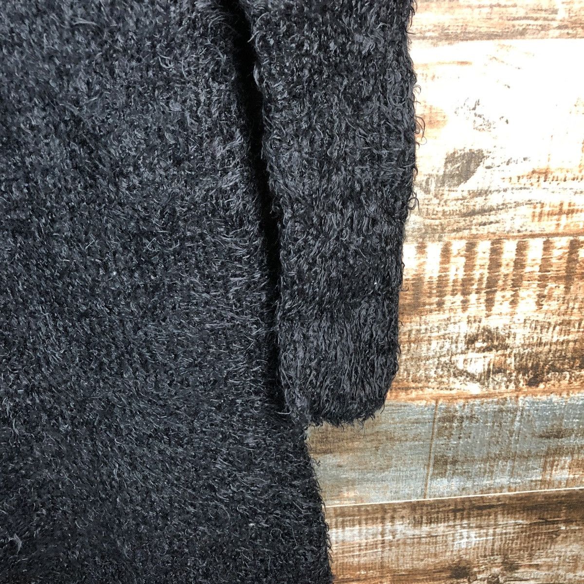 Vintage DL Rienda Black fur shaggy Knitwear #C233 Size M / US 6-8 / IT 42-44 - 16 Thumbnail