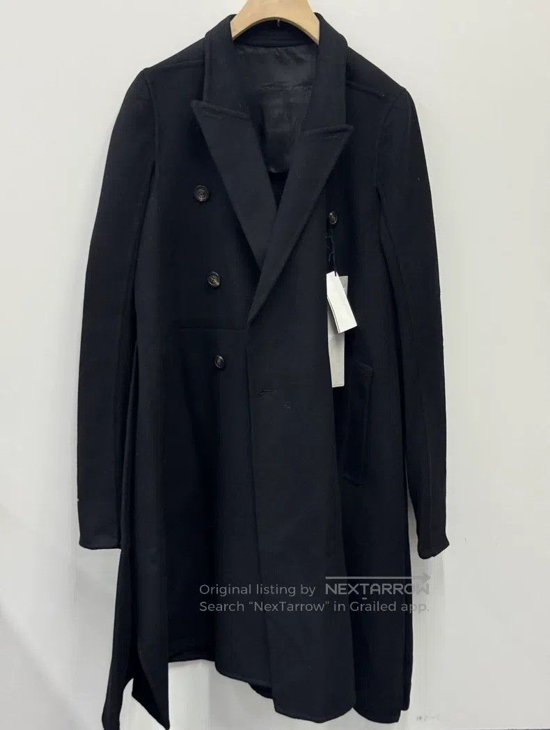 Rick Owens Rick Owens Black double-breasted coat Size S / US 4 / IT 40 - 1 Thumbnail