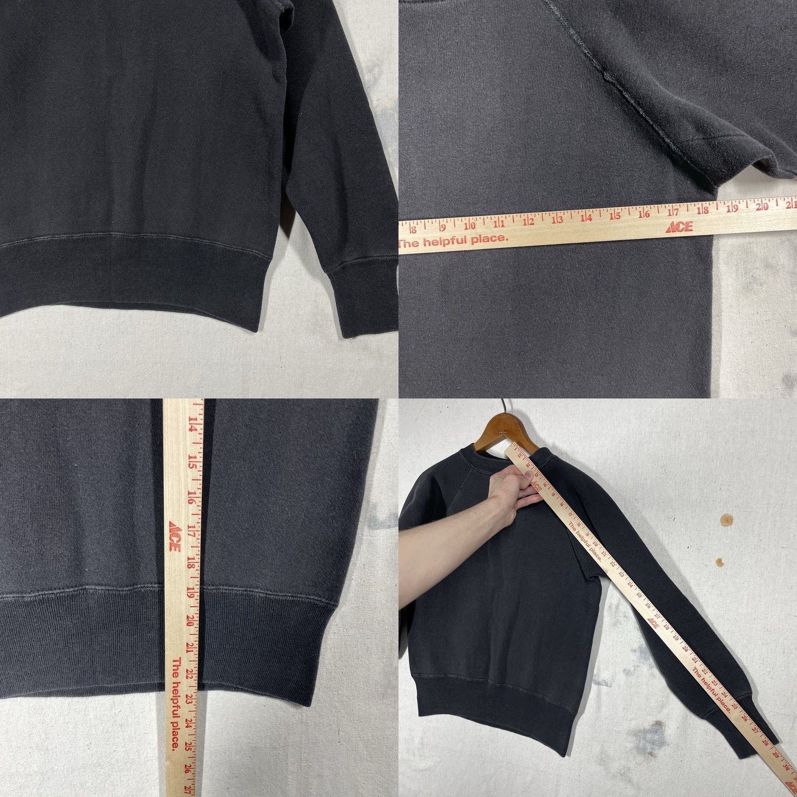 Champion VINTAGE Rutgers University Sweatshirt Champion Black S Small Flocked 1950s 60s Mens Womens Boys Girls Sportswear/Beach Size US S / EU 44-46 / 1 - 9 Thumbnail