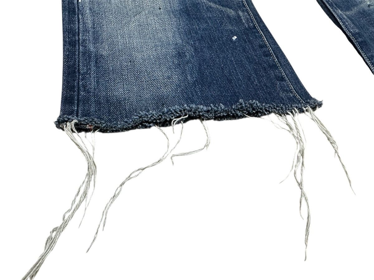Japanese Brand 🔥Japanese Kuro Cropped Denim Distressed Frayed Oikawa Denim Size US 33 - 4 Thumbnail