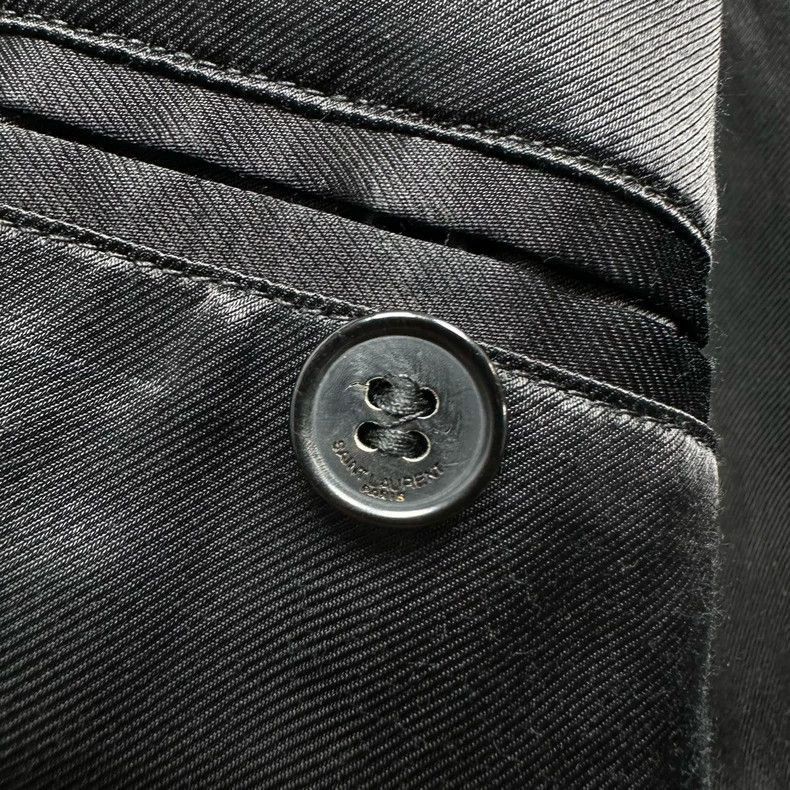 Saint Laurent Paris YSL Black Wool Baseball Jacket-2506 Size US L / EU 52-54 / 3 - 4 Thumbnail