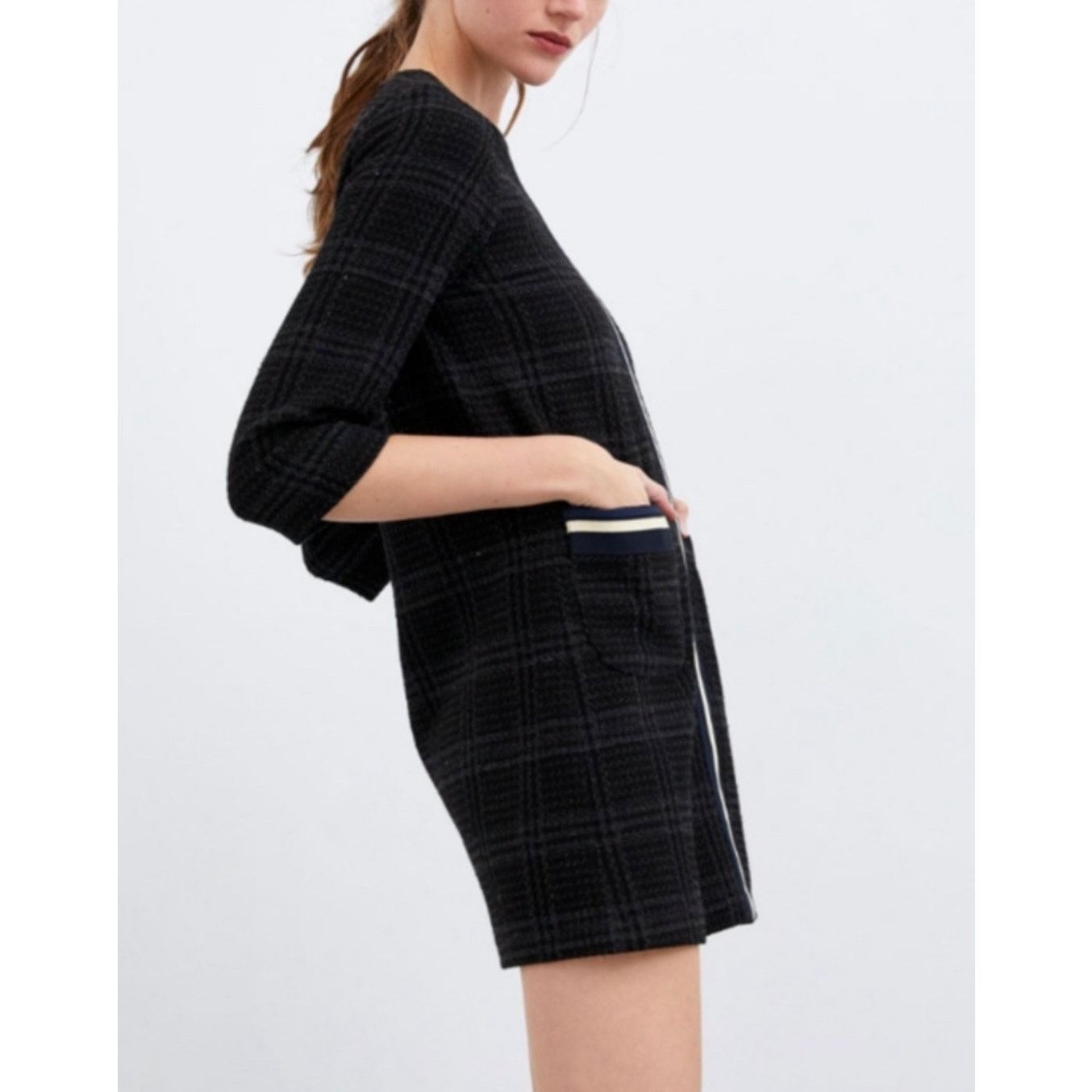 Zara Zara - Checkered Dress / Gray / M Size M / US 6-8 / IT 42-44 - 5 Thumbnail