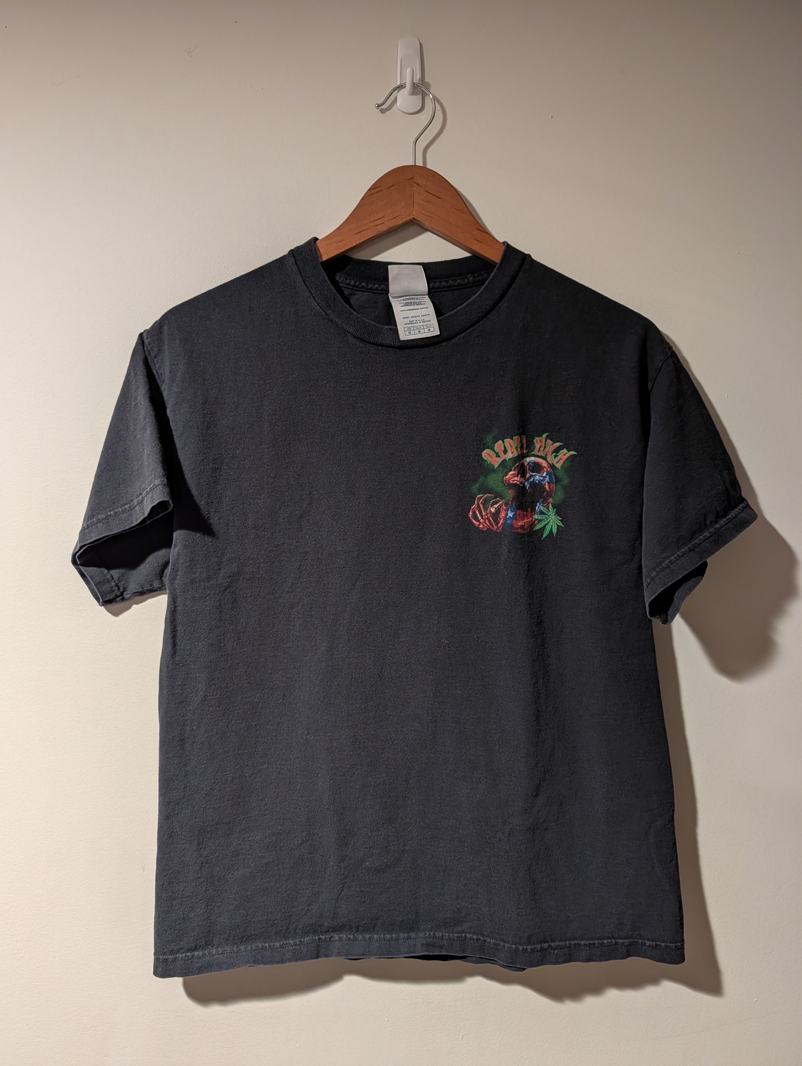 Arts & Science REBEL HIGH Shirt Skull Marijuana Leaf Smoke I Die Graphic Size US M / EU 48-50 / 2 - 3 Thumbnail